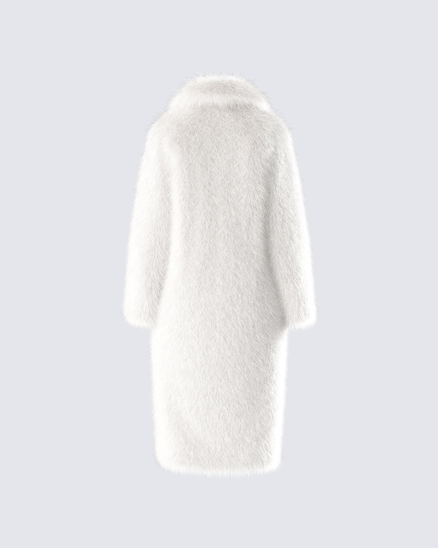 Trista Ivory Faux Fur Coat