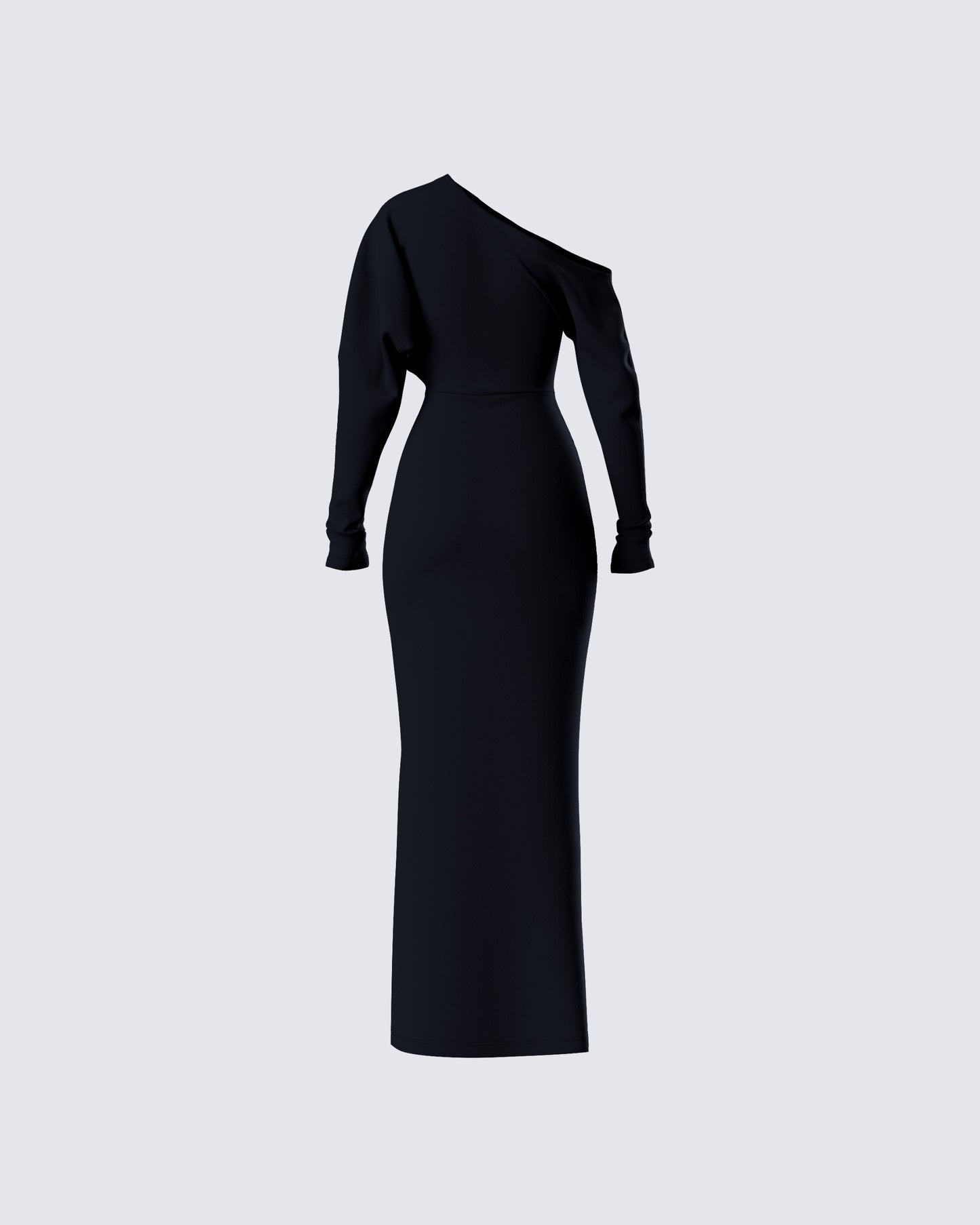 Morwena Black Off Shoulder Maxi Dress