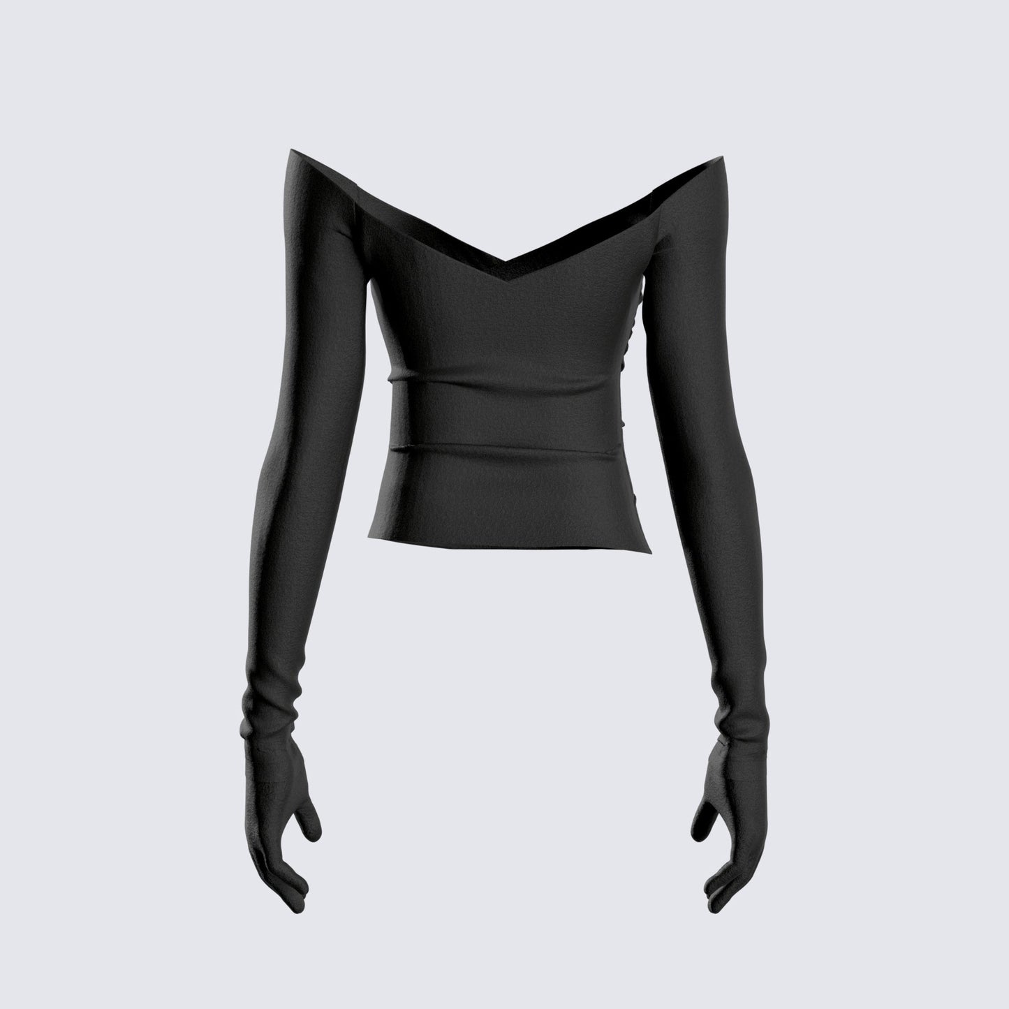 Cait Off Shoulder Top & Gloves