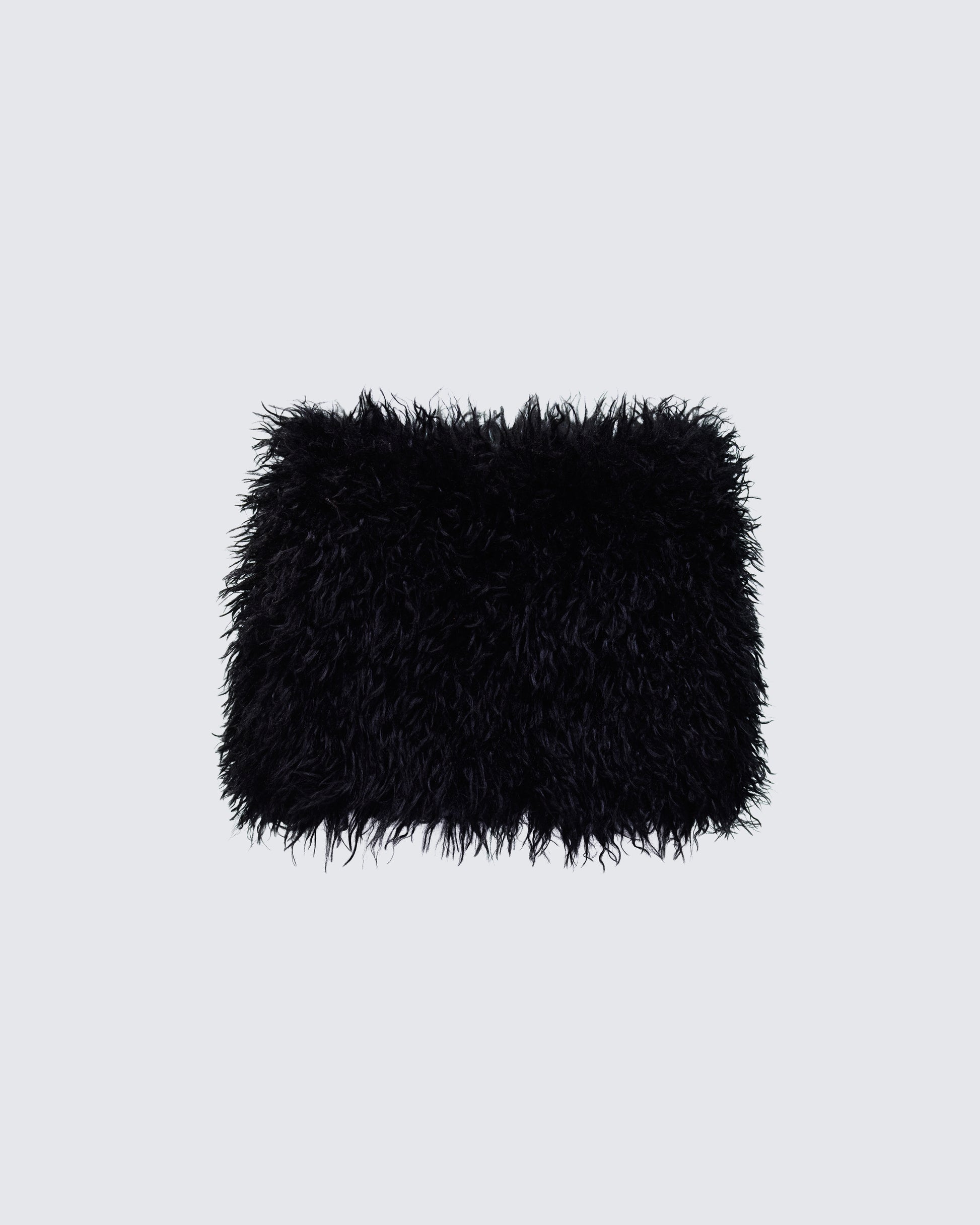 Fara Black Faux Fur Micro Mini Skirt product front