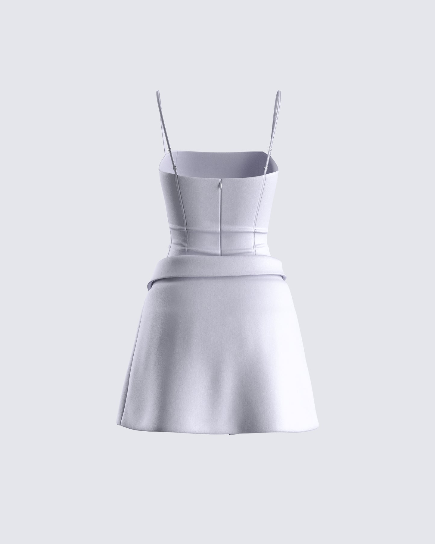 Aeris Grey Corset Mini Dress