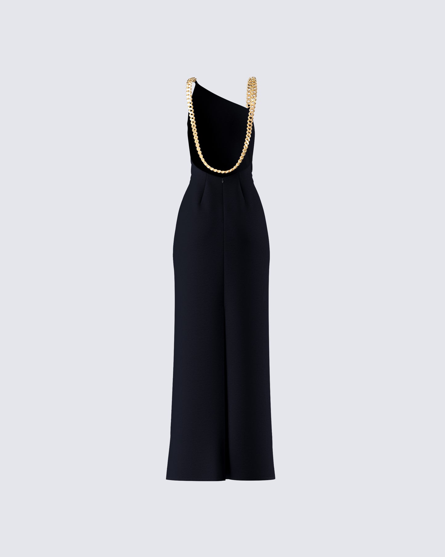 Kippa Black Asymmetrical Chain Gown