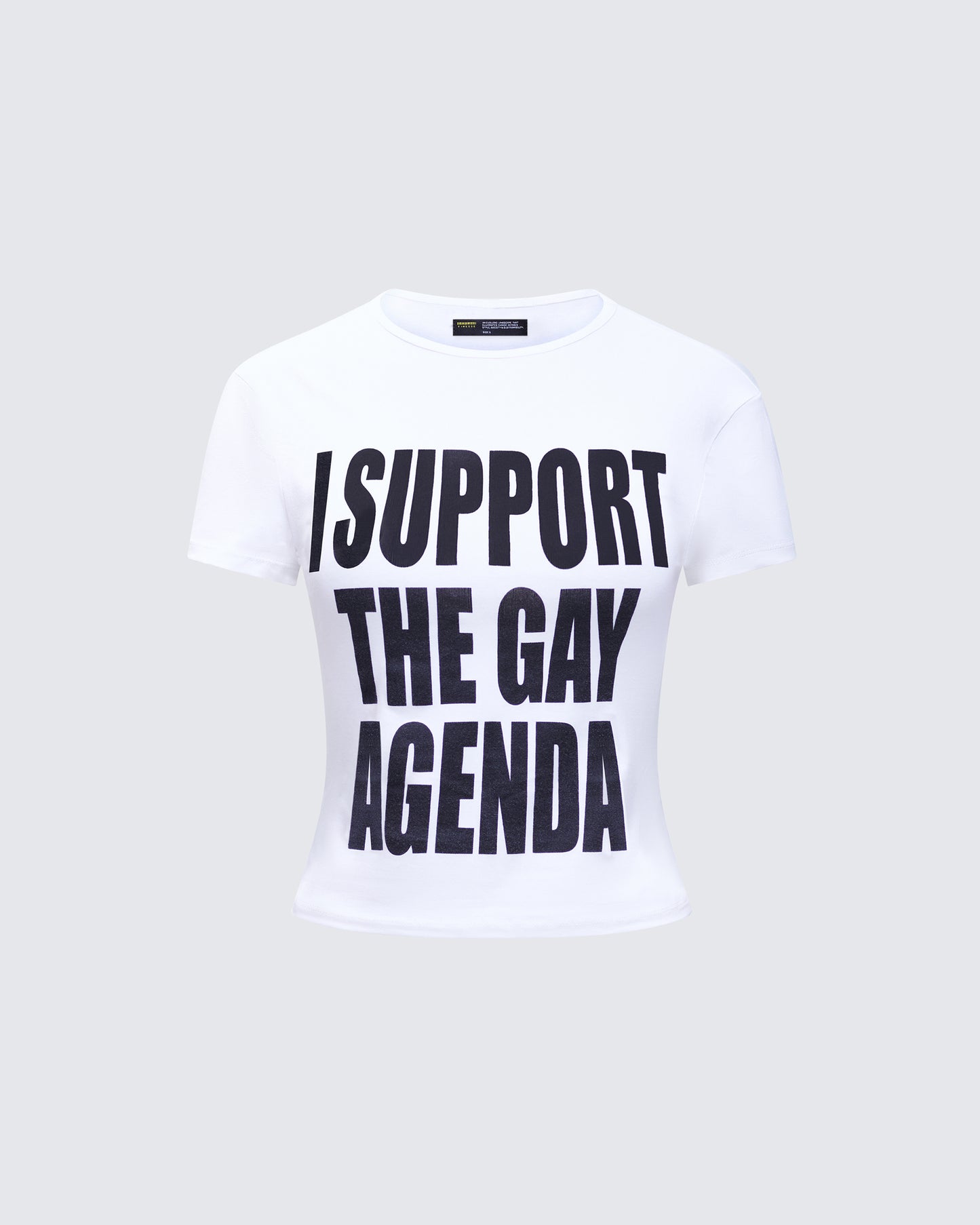 Drea White Slogan Classic Tee product front