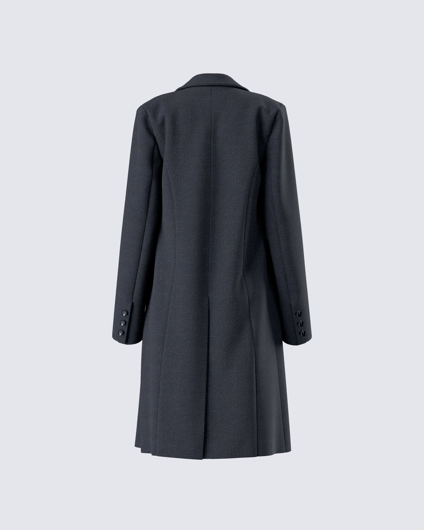 Mackenzie Black Longline Coat