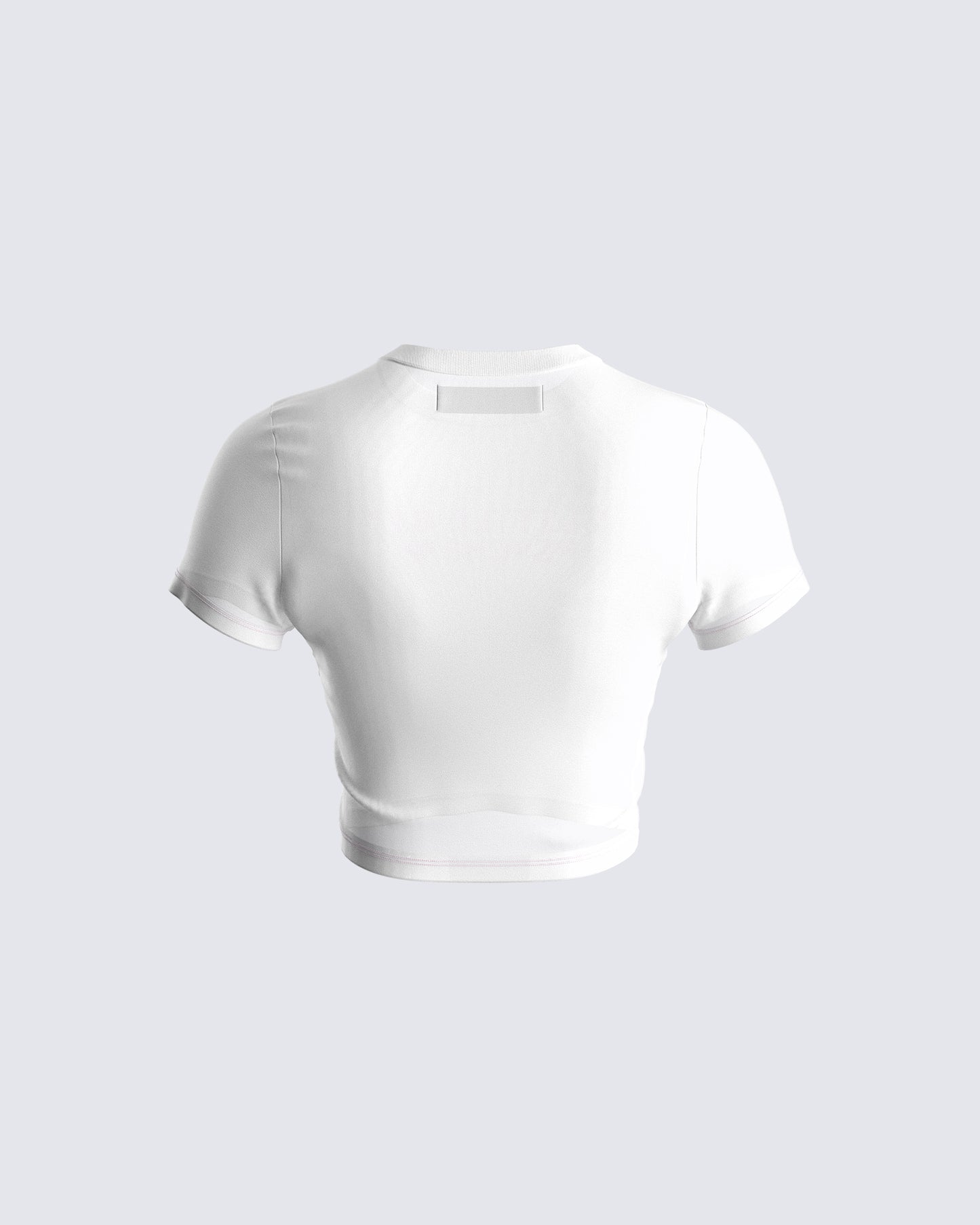 Marat White Jersey Graphic Top