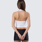 Camiseta sin mangas con cuello halter y gráfico blanco Shiloh