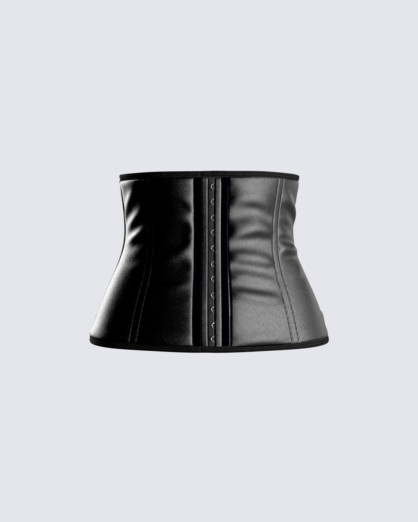 Vanya Black Compression Corset Top 3d product front