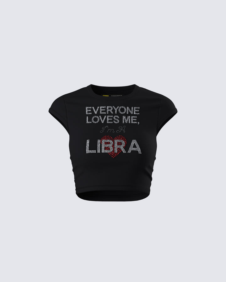 Kari Black Libra Graphic Top product front
