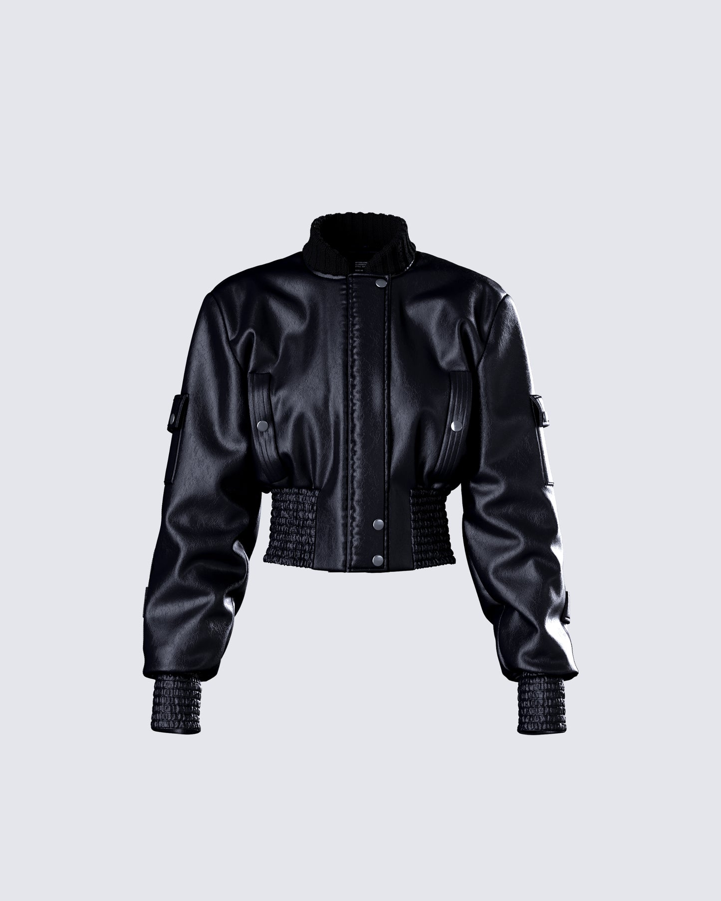 Darah Black Bomber Jacket product front