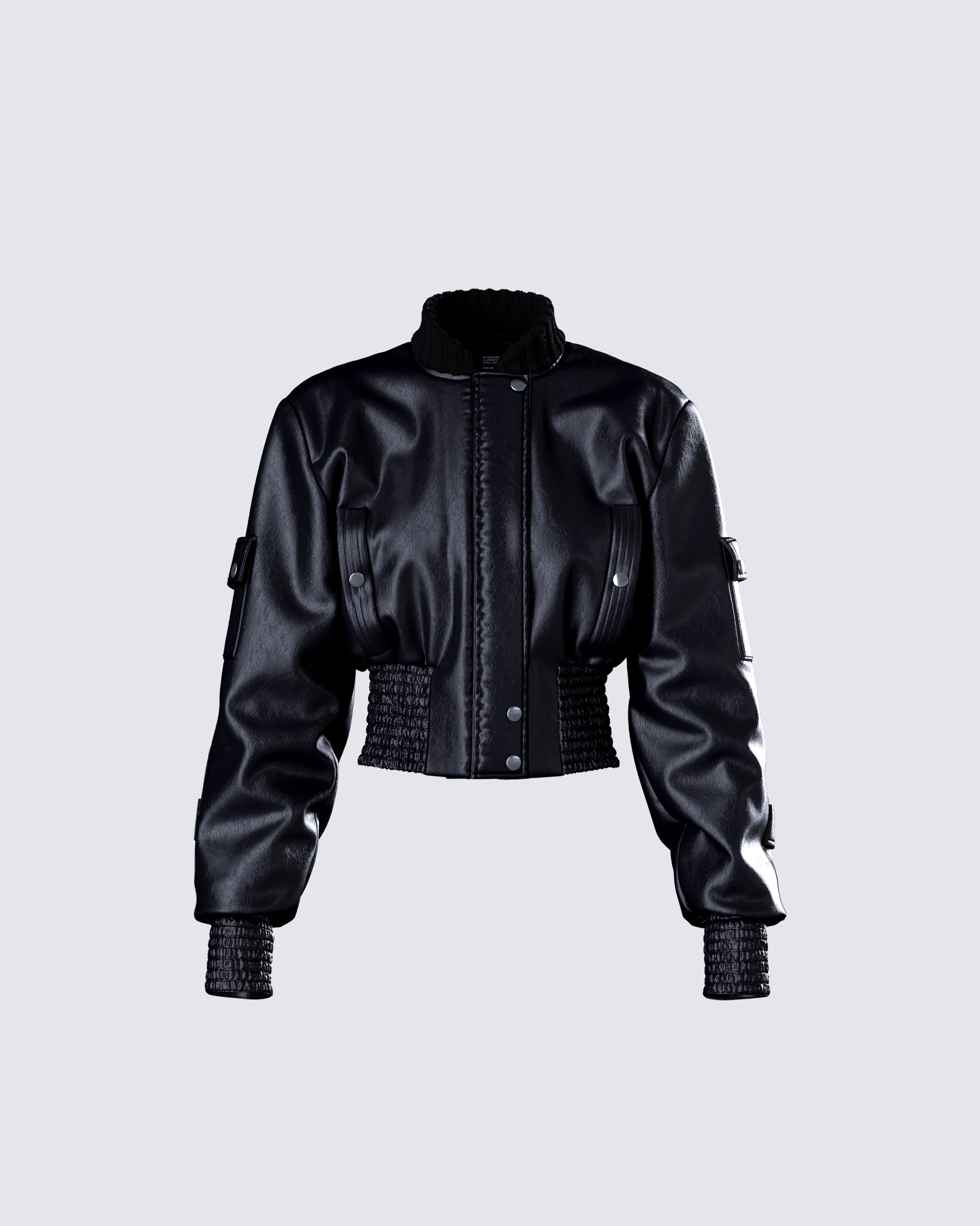 Darah Black Bomber Jacket product front