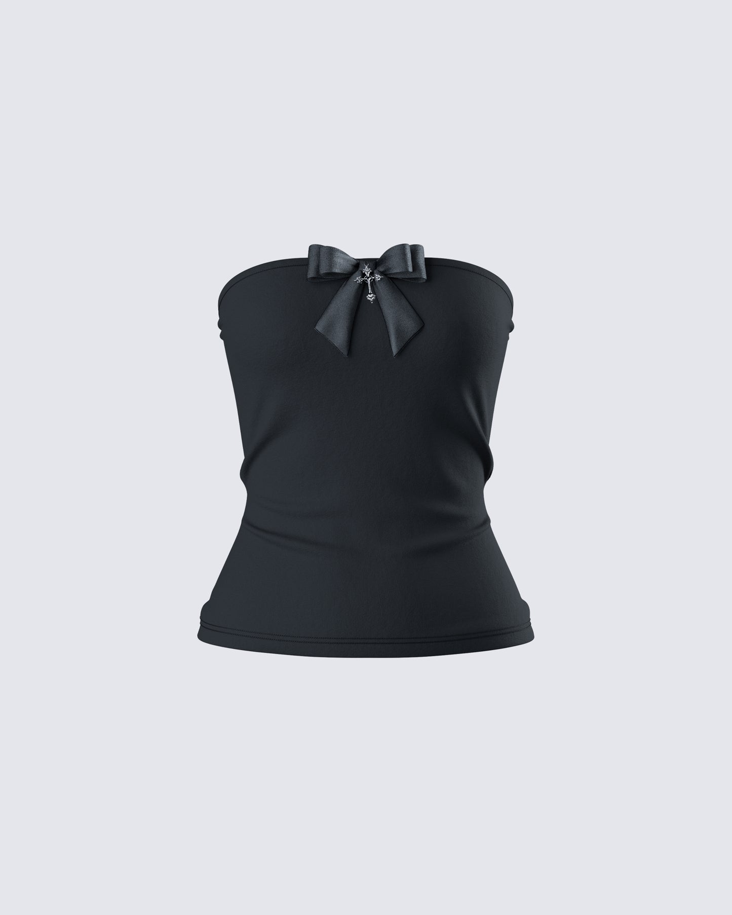 Aloa Black Bow Jersey Tube Top product front