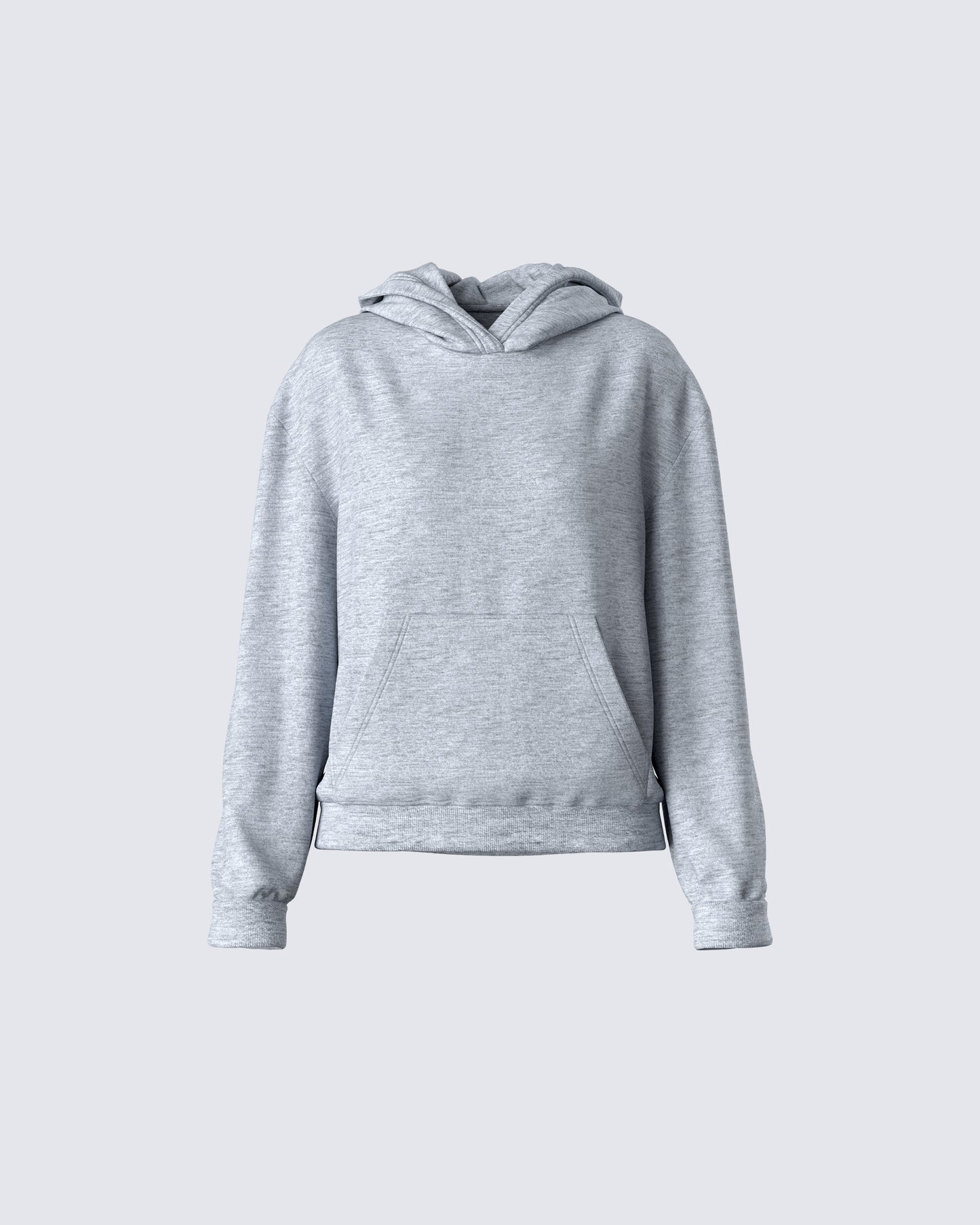 Delanie Grey Heather Fleece Hoodie product front