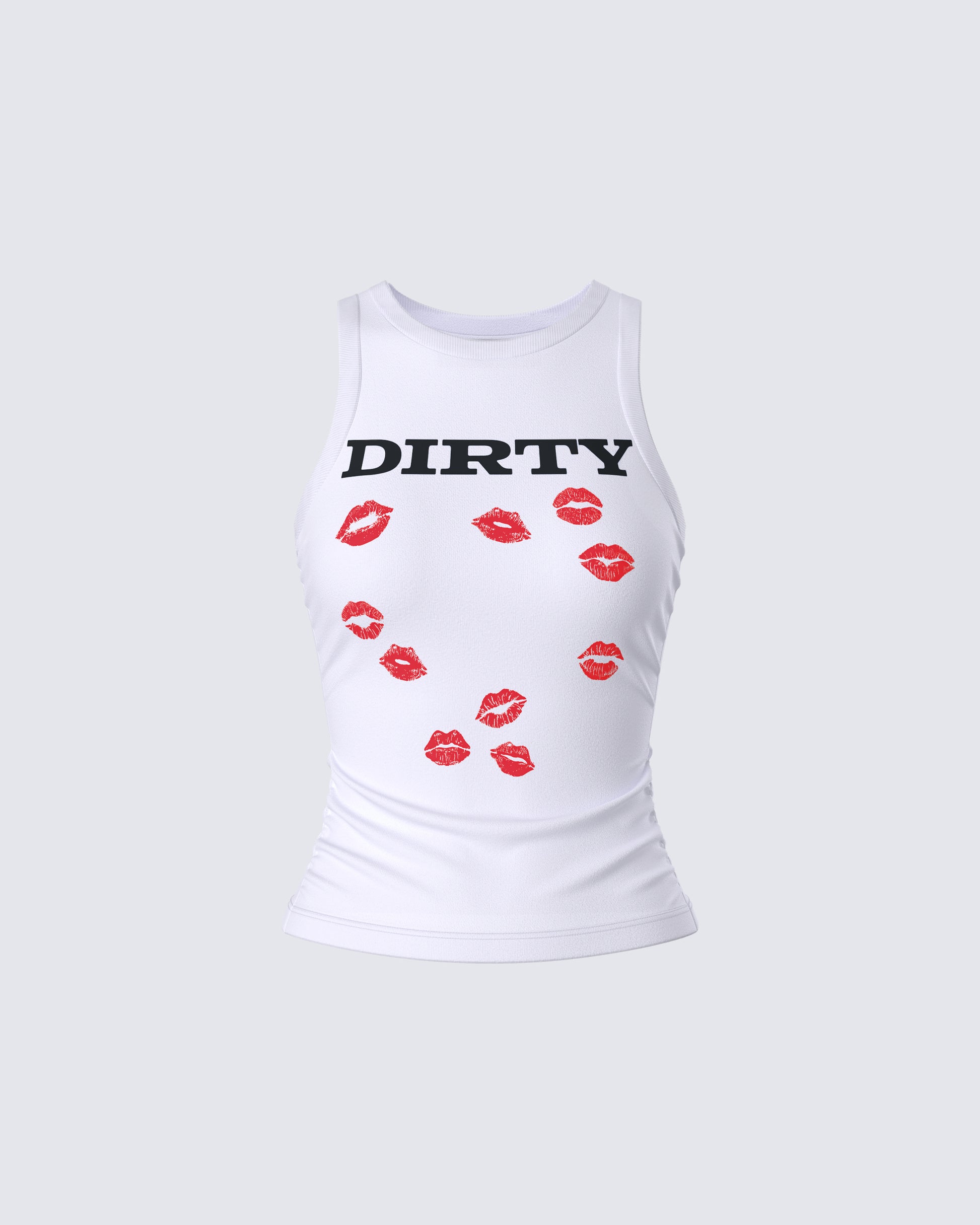Saffron White Kissed Tank Top product front