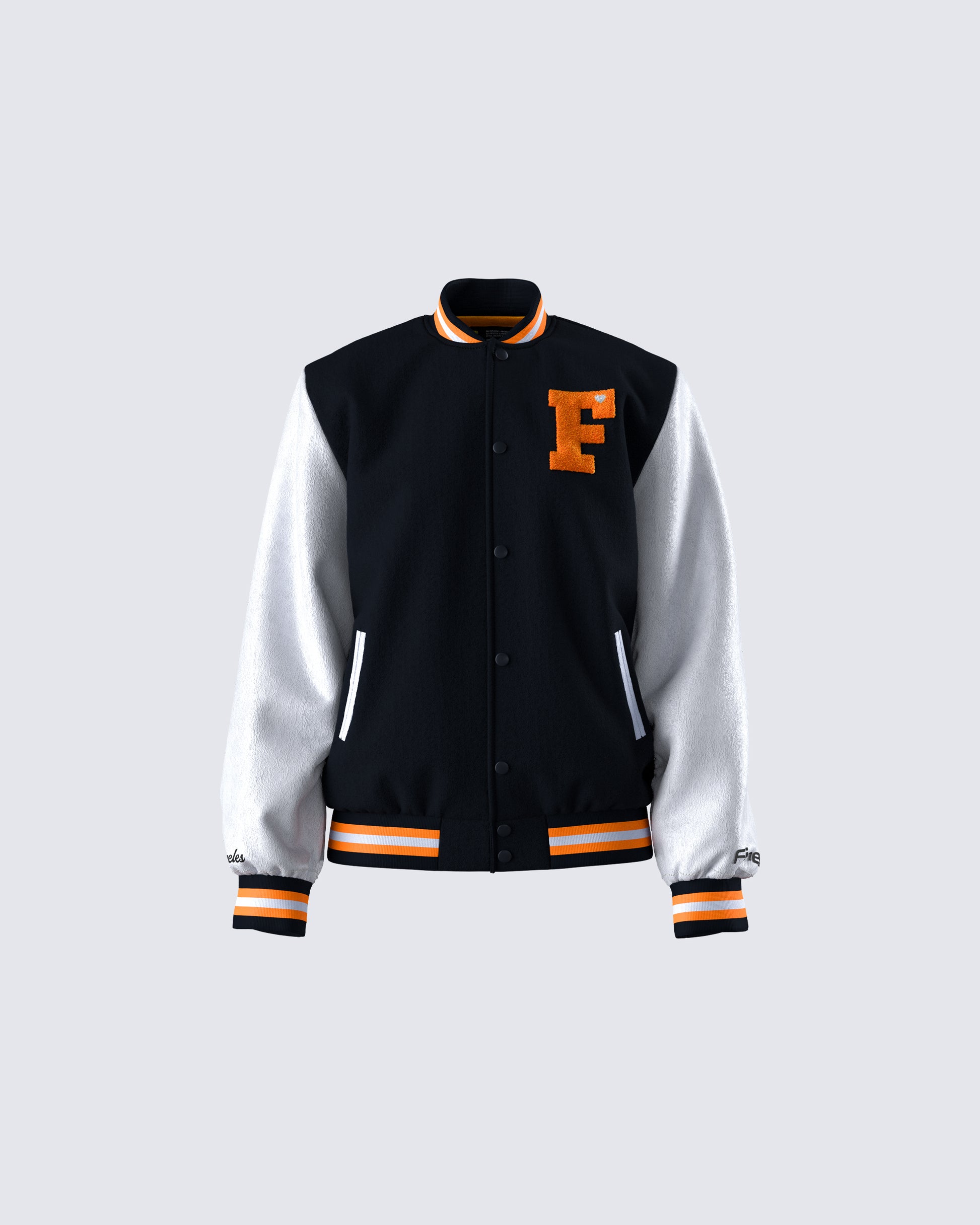 Sutton Black Varsity Jacket product front