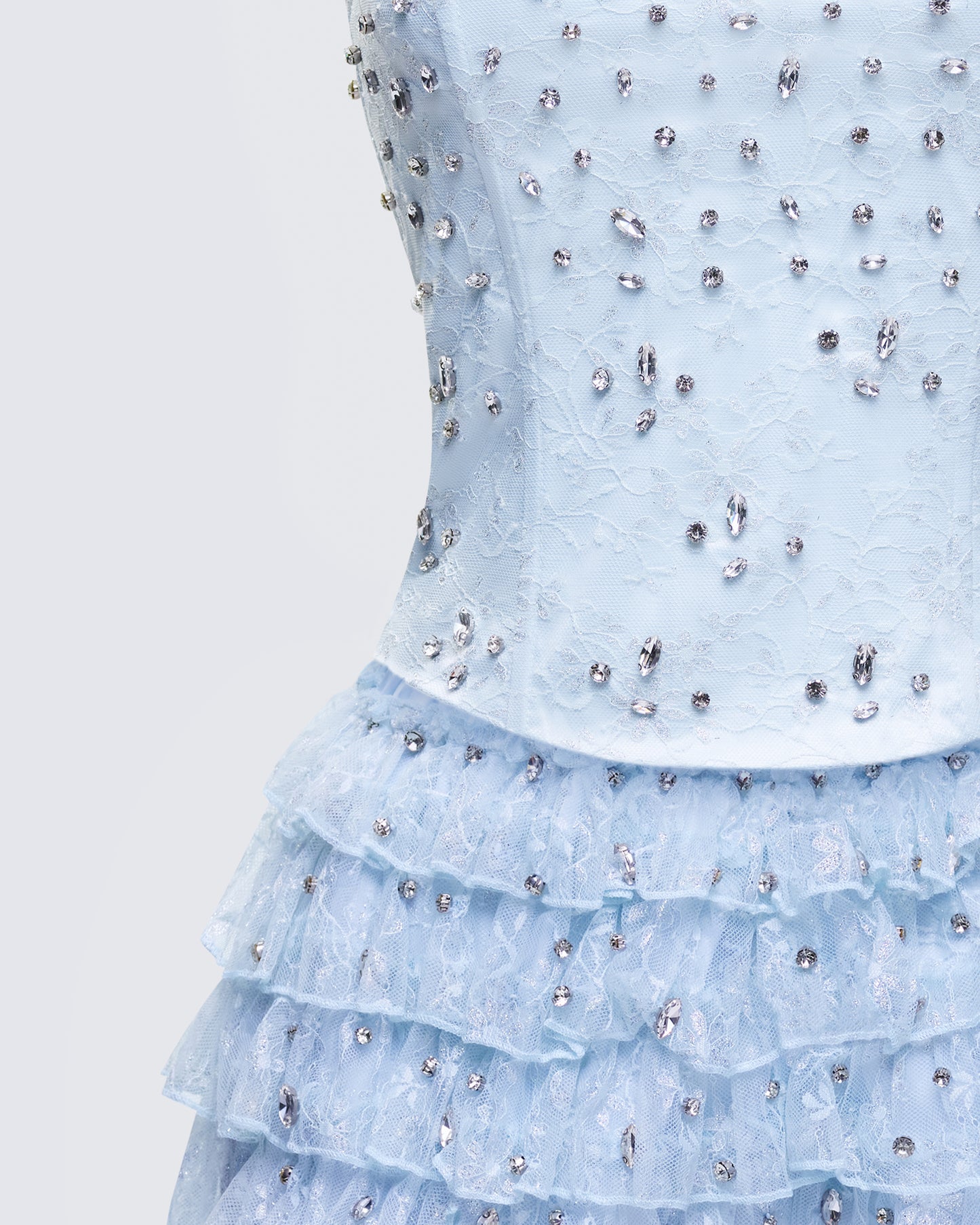 Love Baby Blue Corset Set