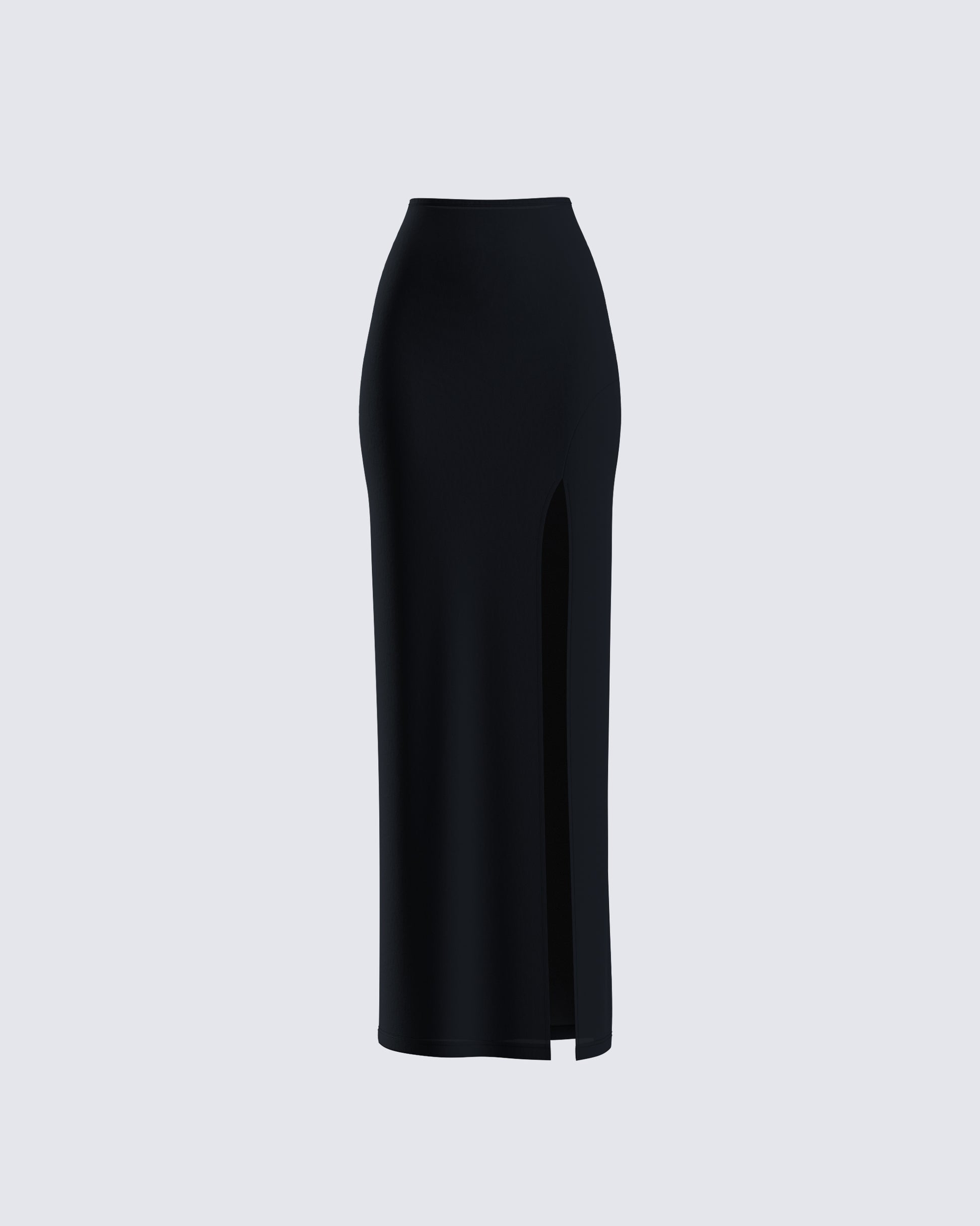 Aries Black Knit Maxi Skirt 3d product front