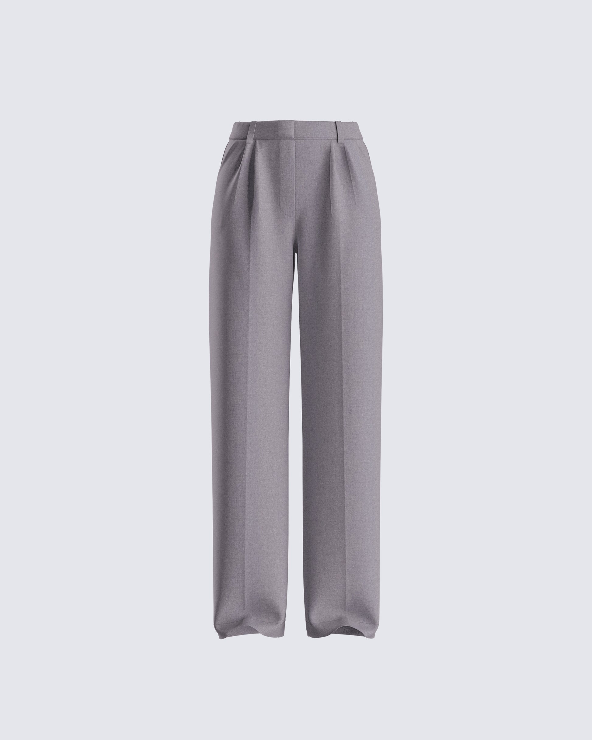 Reese Grey Tailored Pants 3d product front