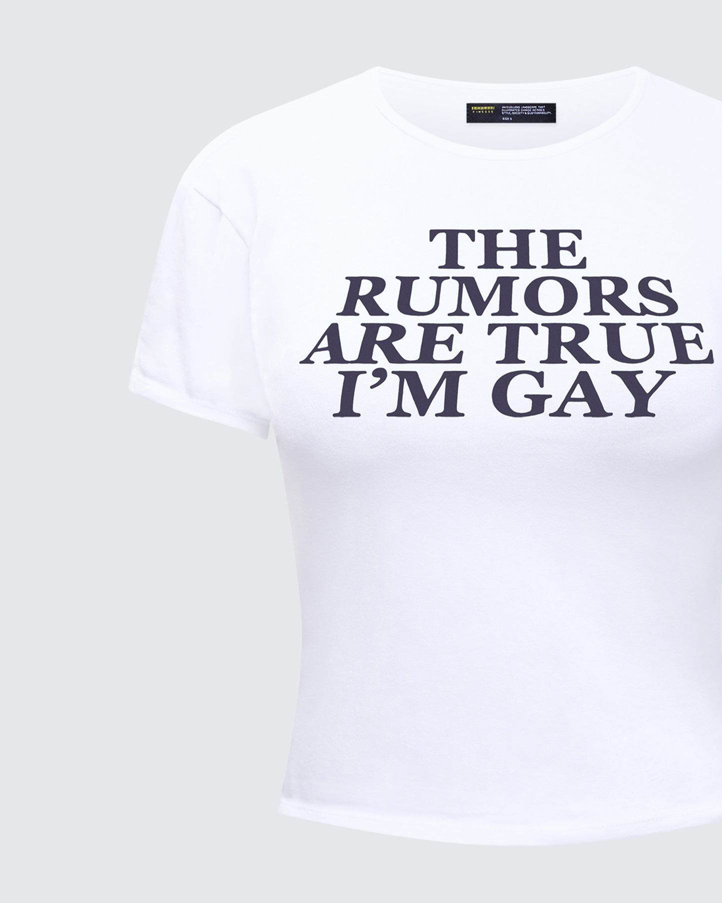 Eleni White Slogan Classic Tee