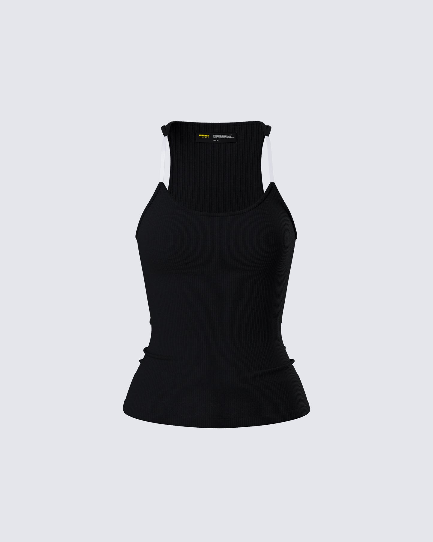 Jazlyn Black Invisible Strap Tank Top product front