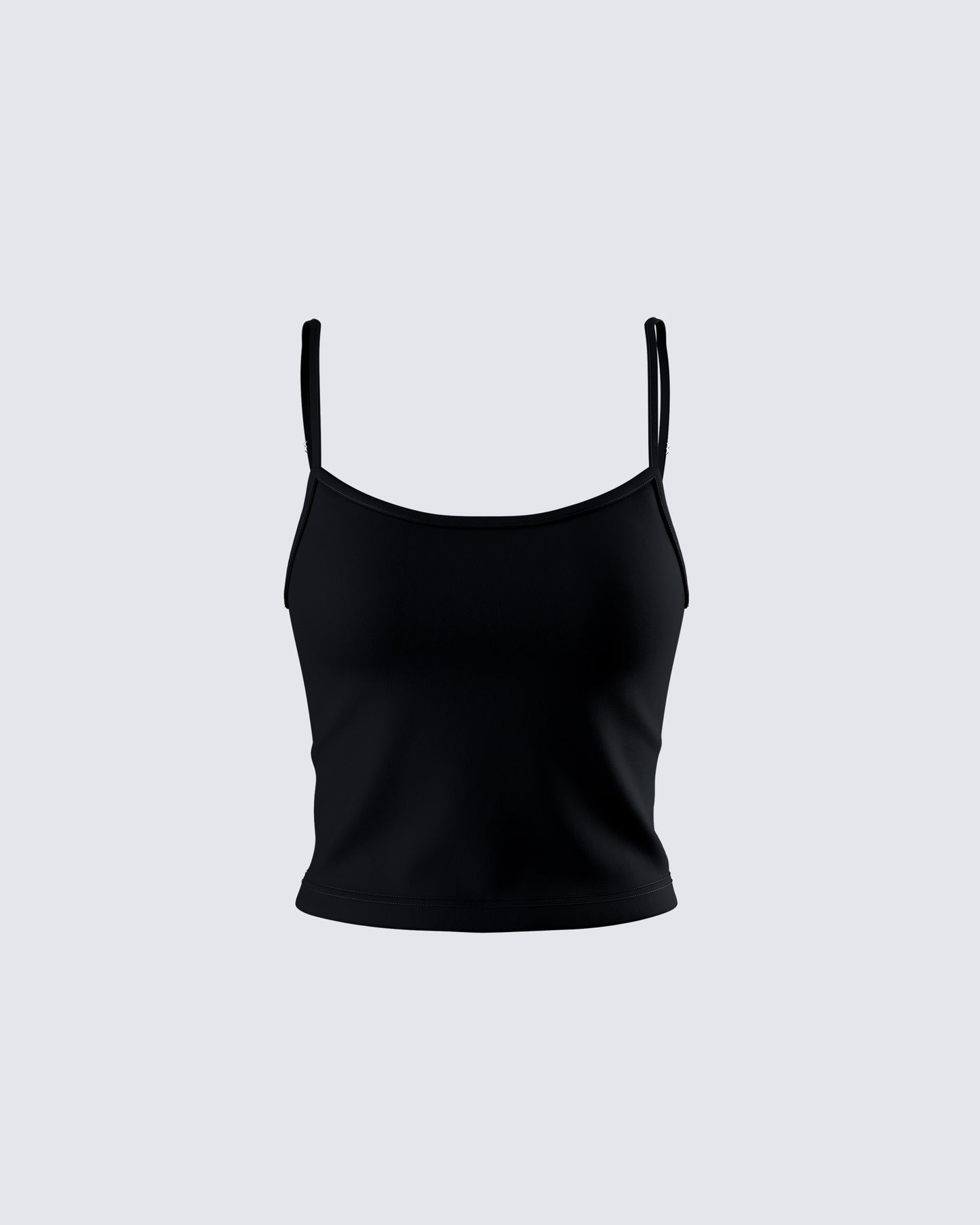 Bri Black Cami Tank Top product front