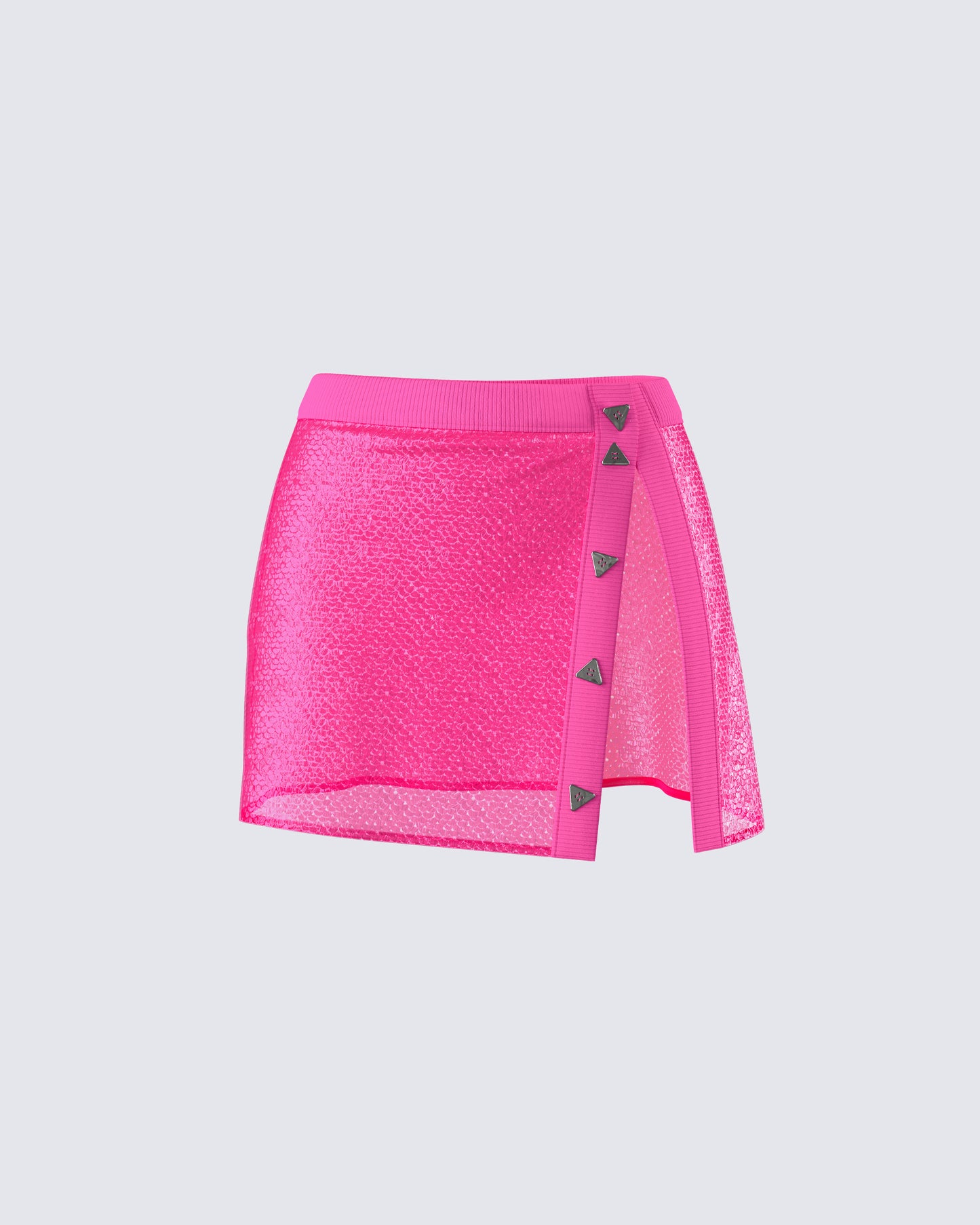 Irie Pink Sequin Mini Skirt product front