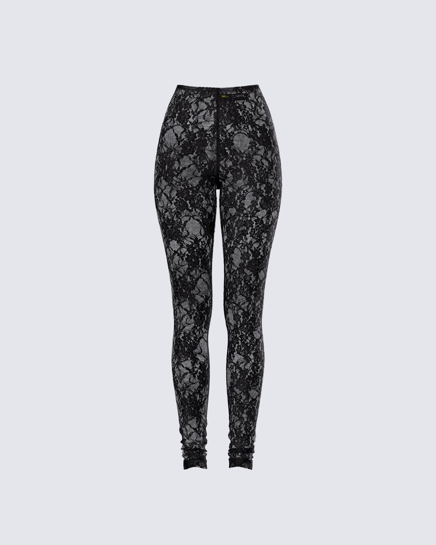 Miriam Black Lace Fitted Legging product front