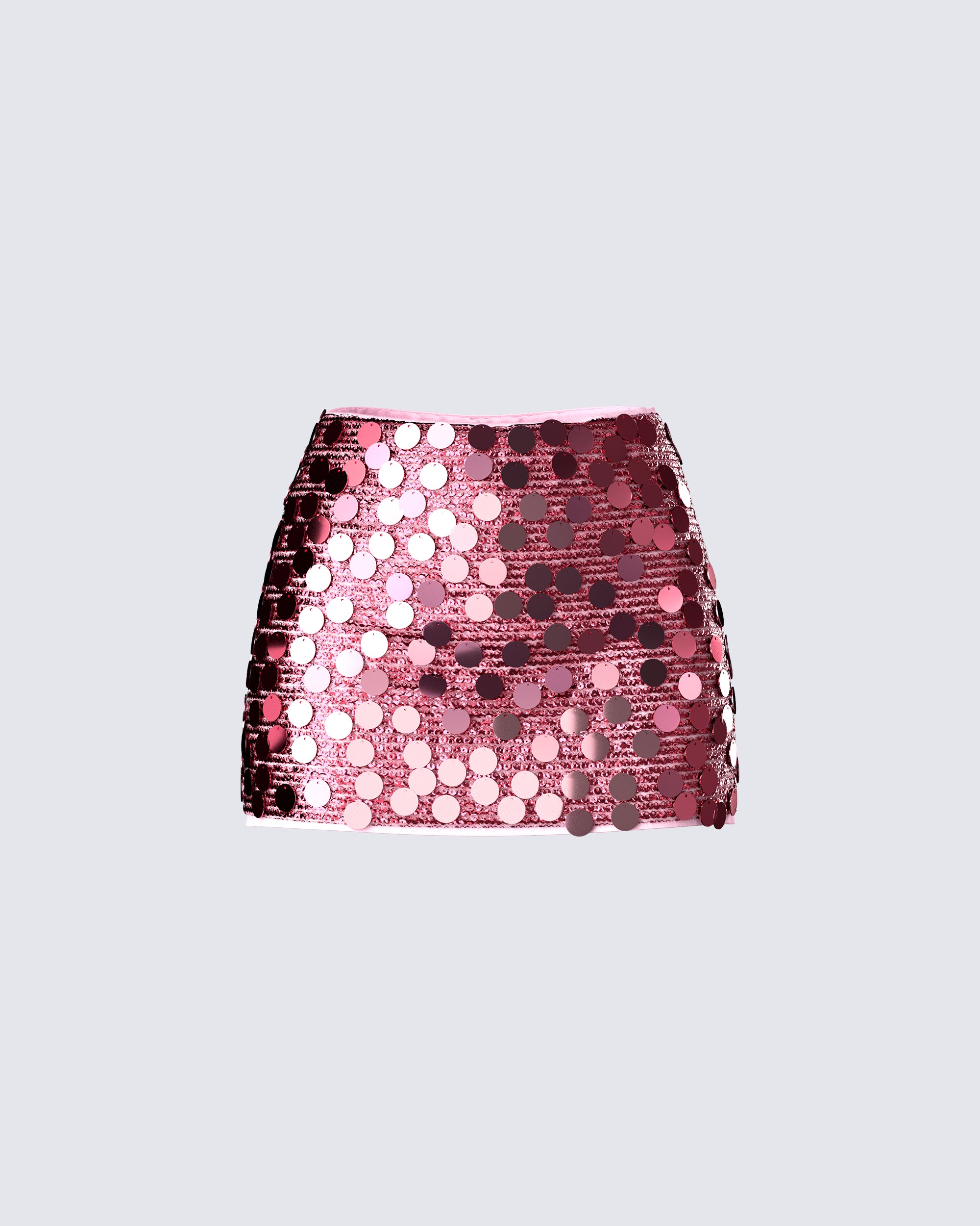 Philo Pink Sequin Mini Skirt – FINESSE - Main Image