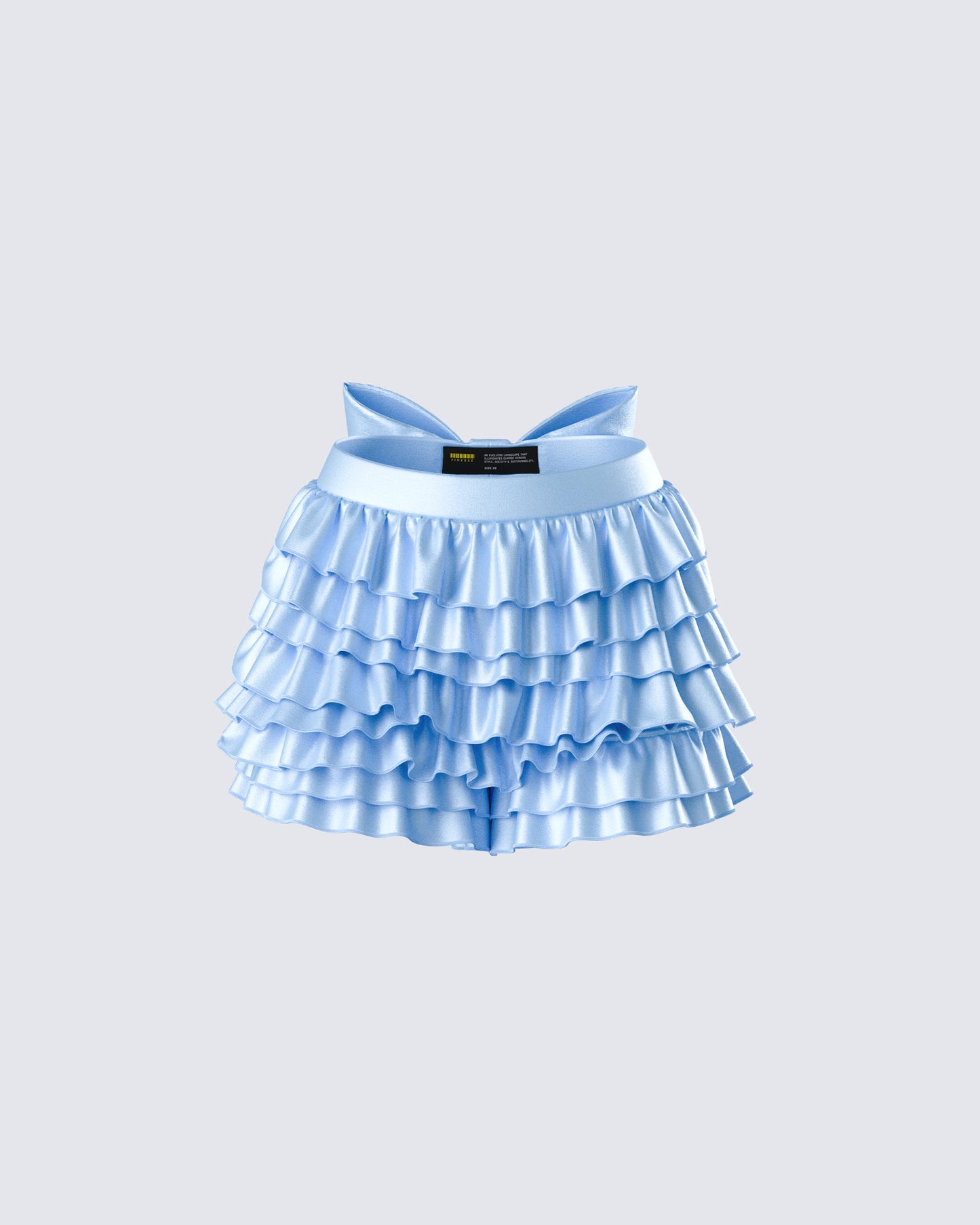 Oceana Blue Satin Ruffle Bloomer product front