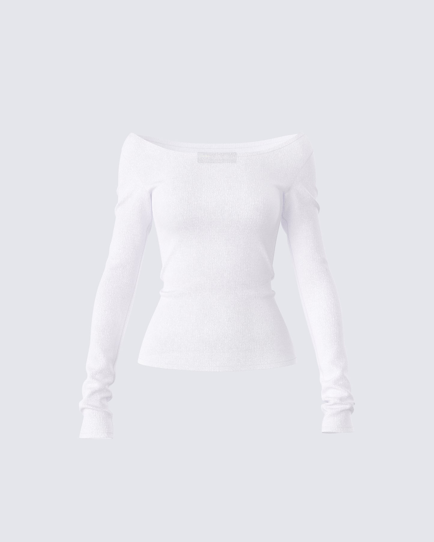 Leslie White Off Shoulder Top product front