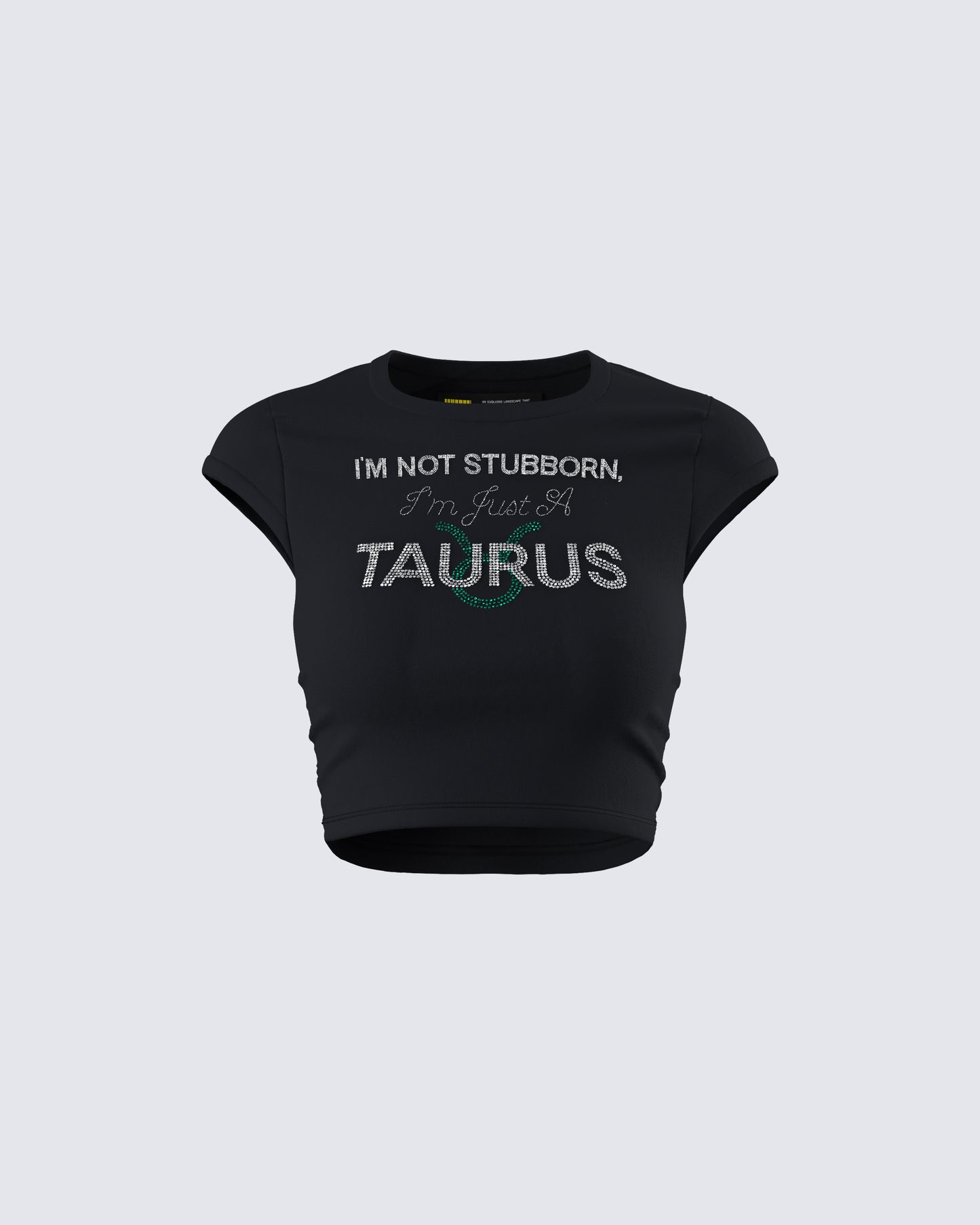 Amity Black Taurus Graphic Top product front
