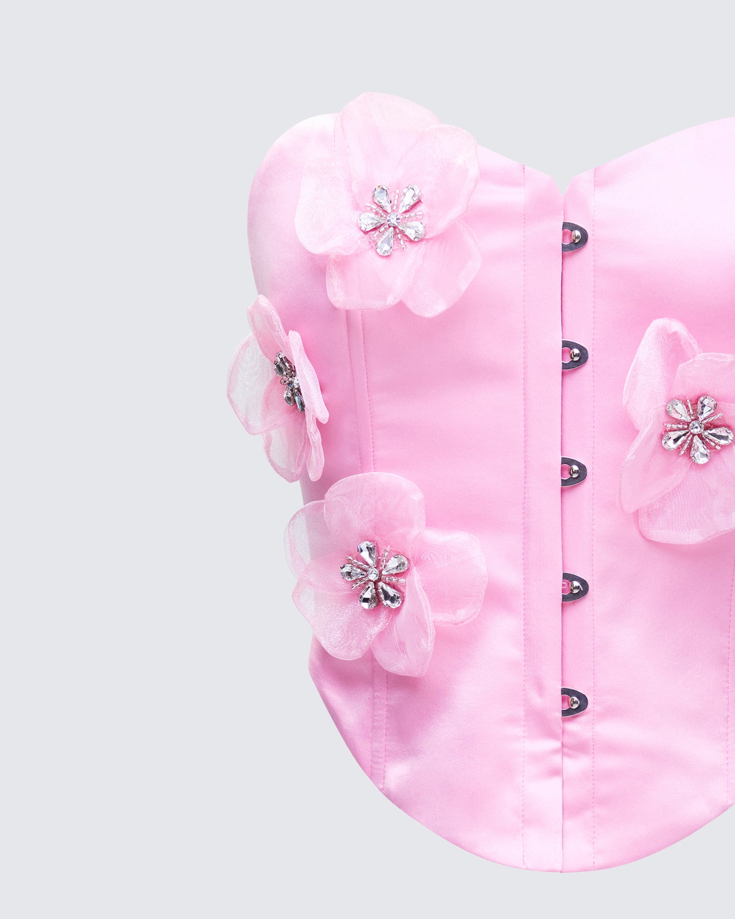 Saranna Pink Flower Corset