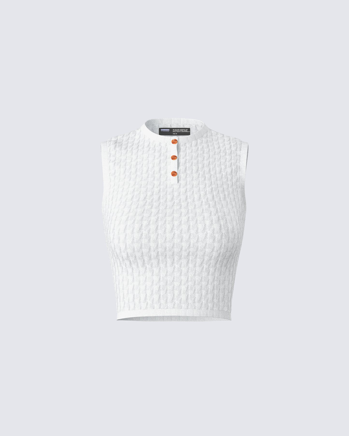 Heidi Ivory Sweater Pattern Top 3d product front