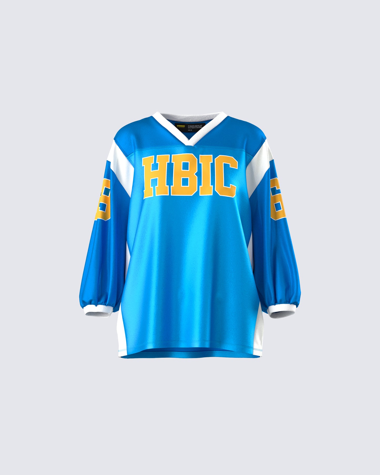 Bea Blue Graphic Sports Jersey Top product front