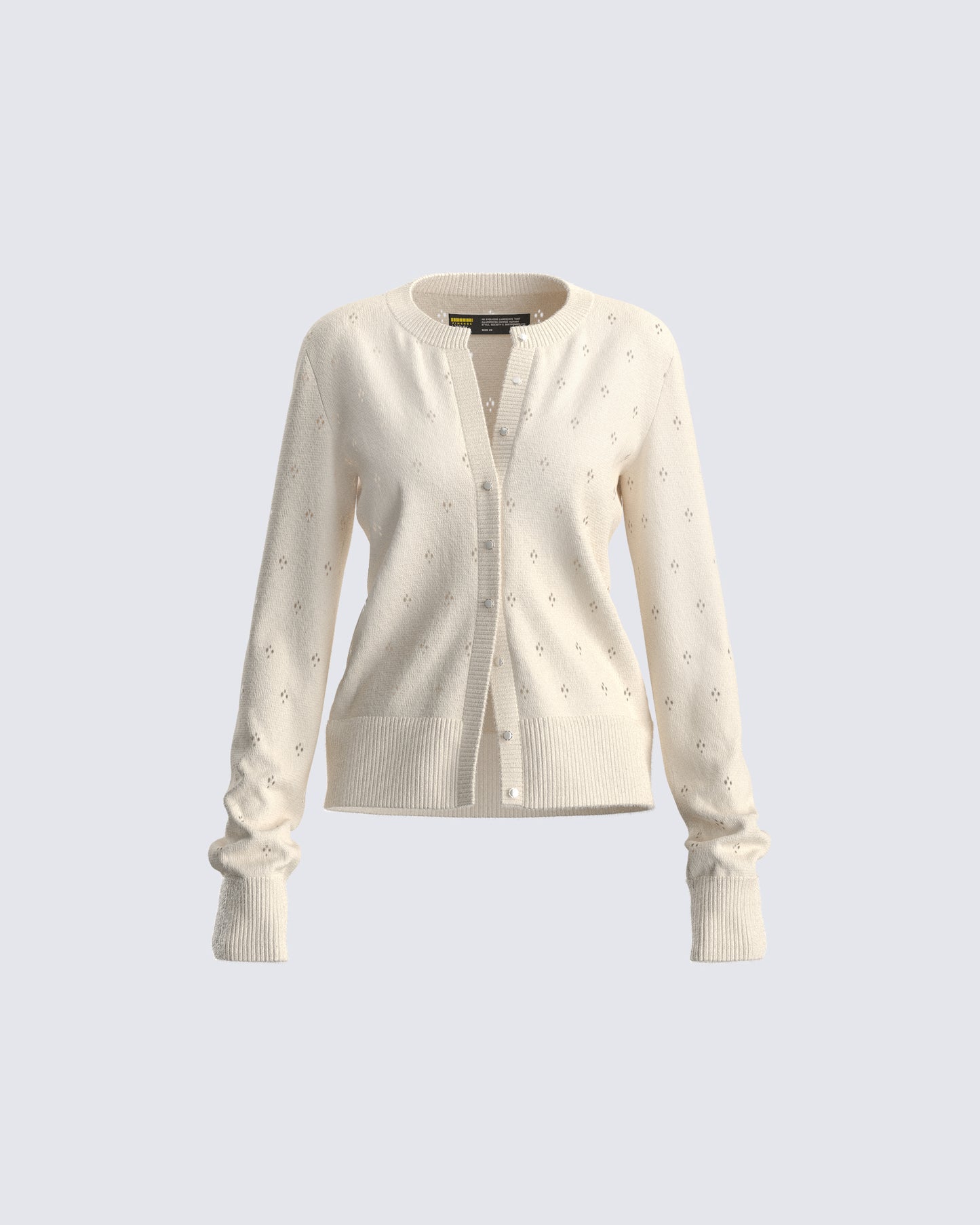 Dove Ivory Sweater Knit Cardigan product front