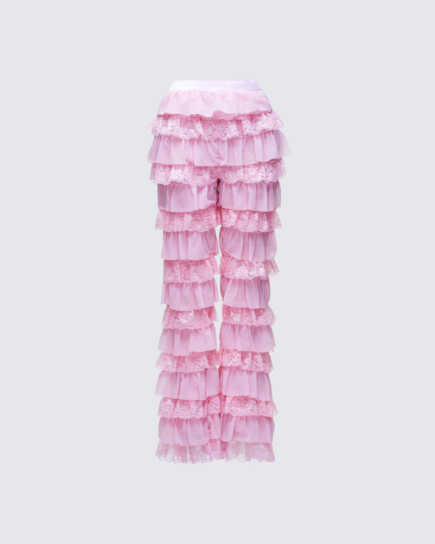 Senara Pink Ruffle Tier Pant product front