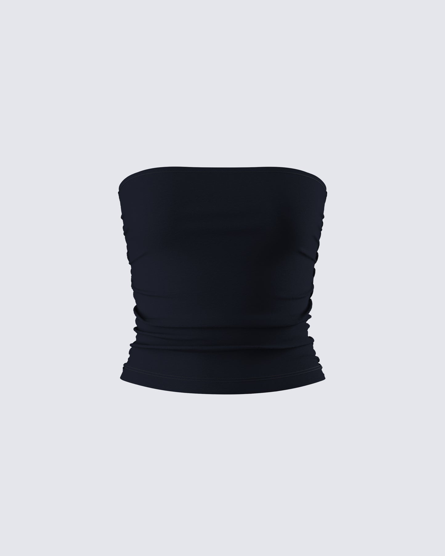 Aaliyah Black Jersey Tube Top 3d product front