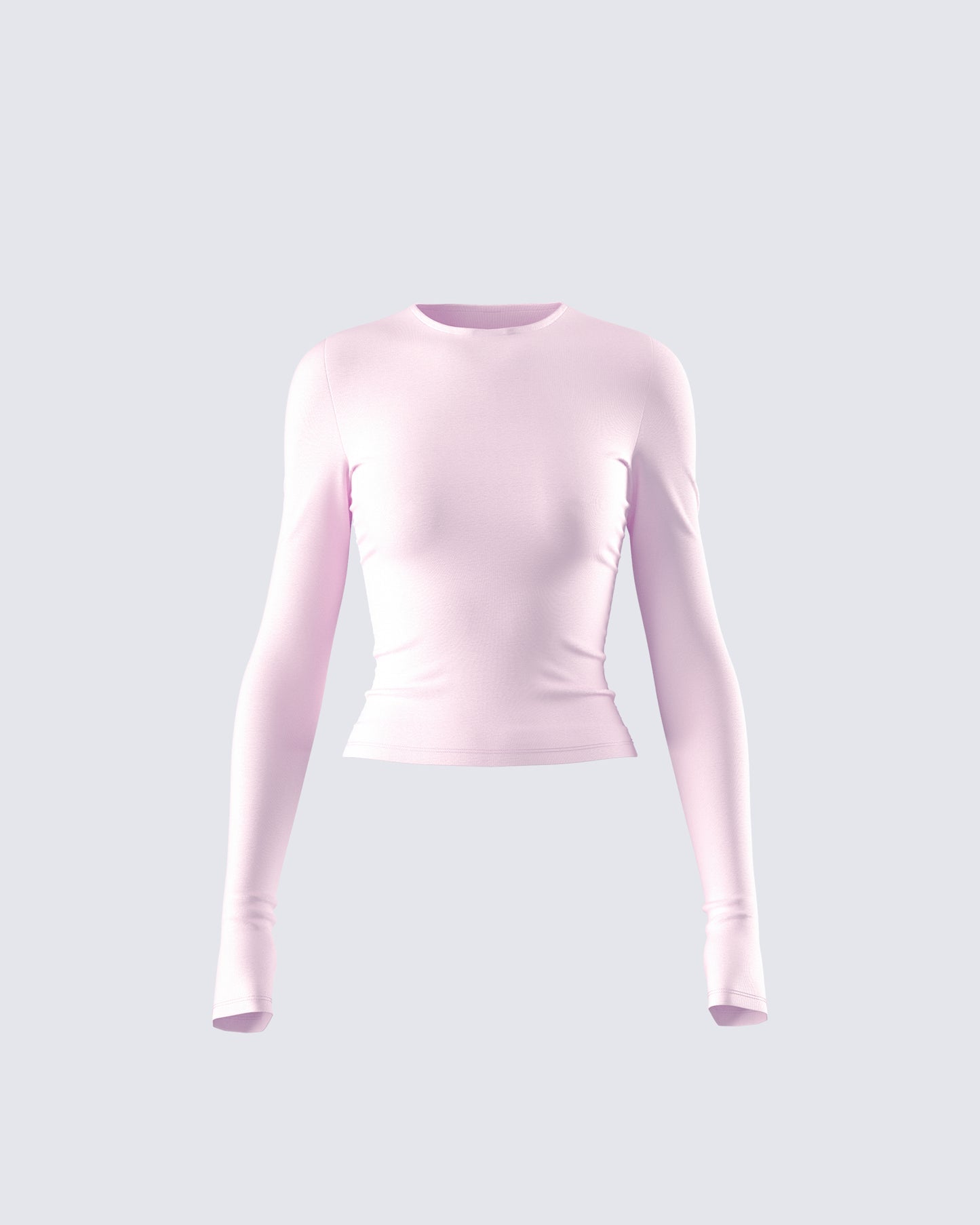 Vivi Pink Jersey Long Sleeve Top product front