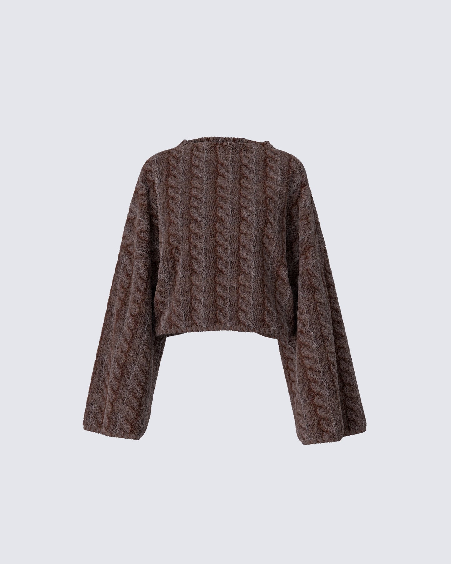 Larissa Brown Cable Knit Sweater product front