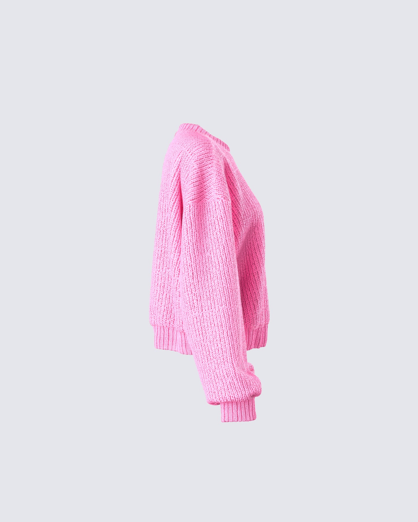 Kiera Pink Chunky Sweater Top