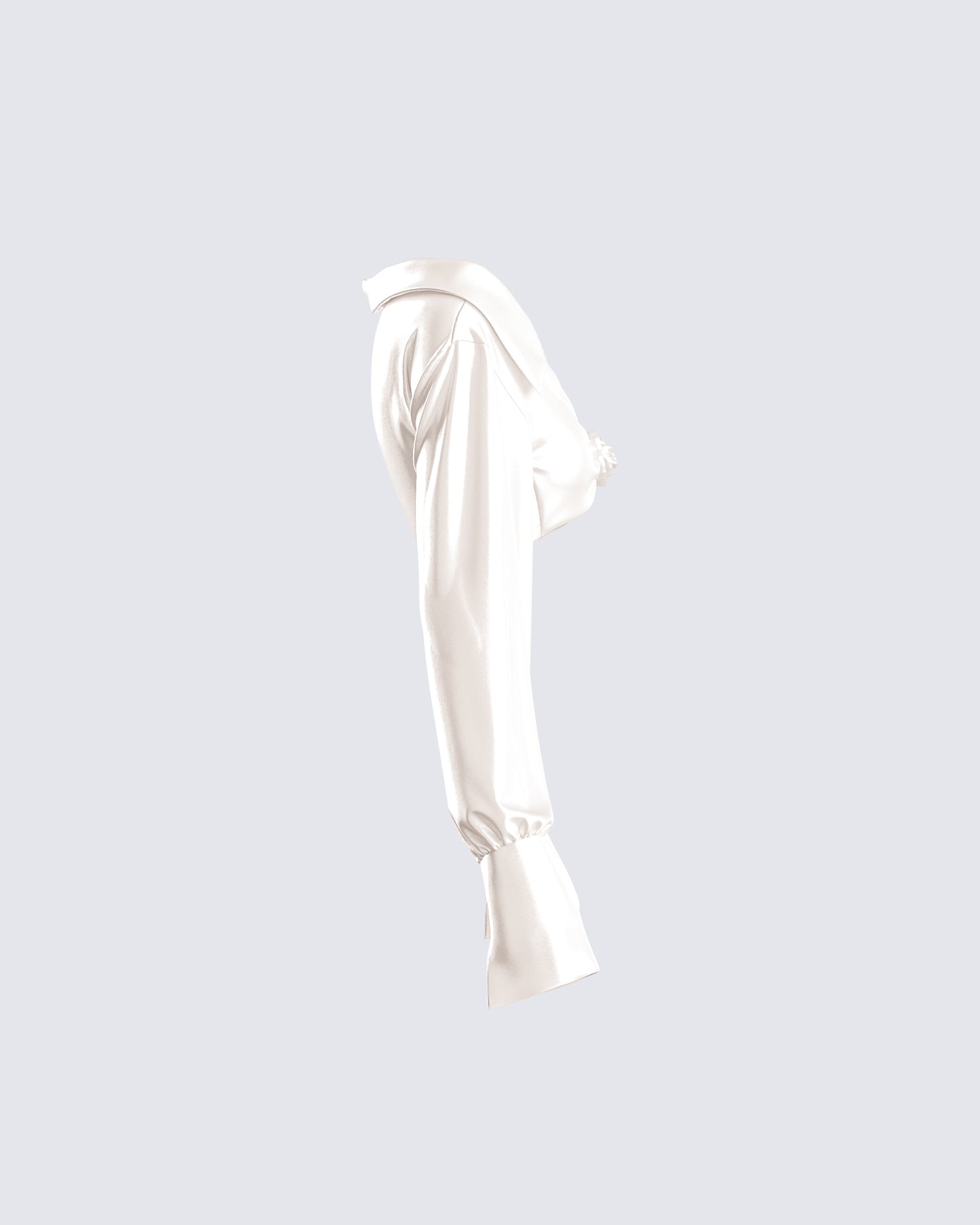 Noor Ivory Knotted Blouse Top