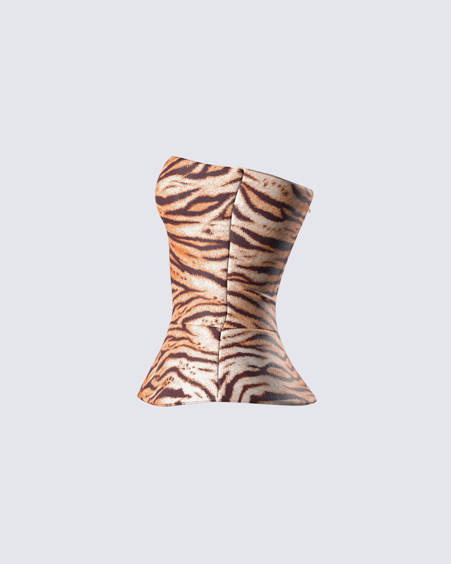 Juliana Brown Tiger Print Top