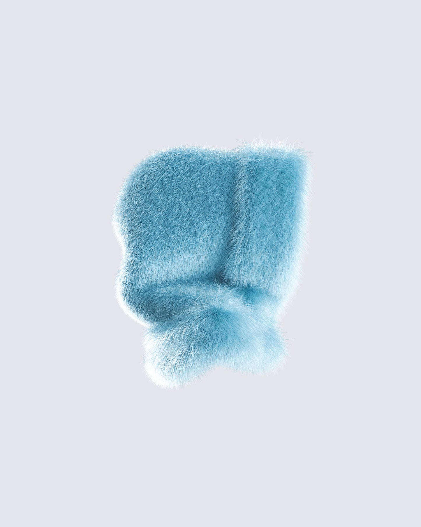 Jayden Aqua Fur Hood