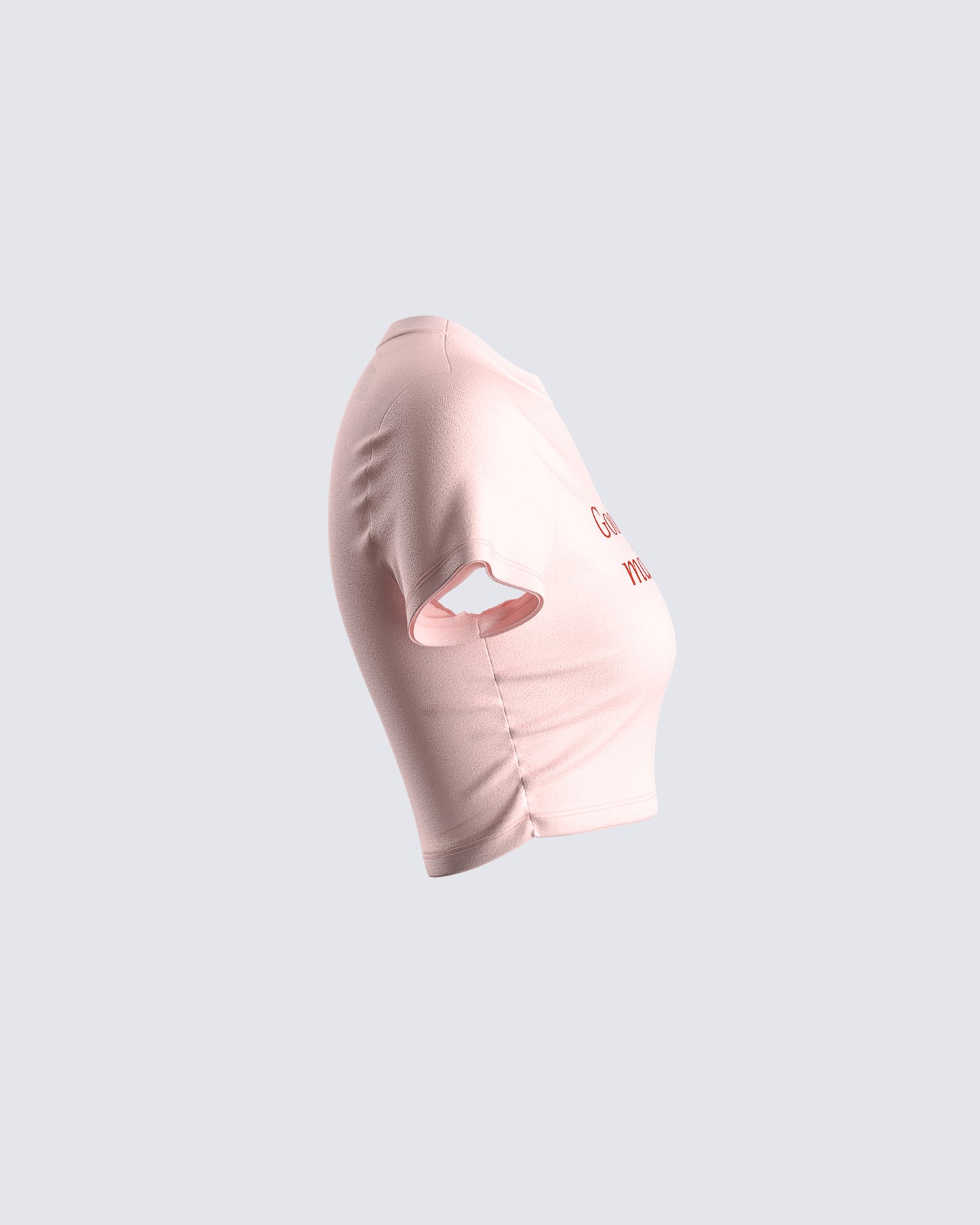 Imaan Pink Jersey Graphic Top
