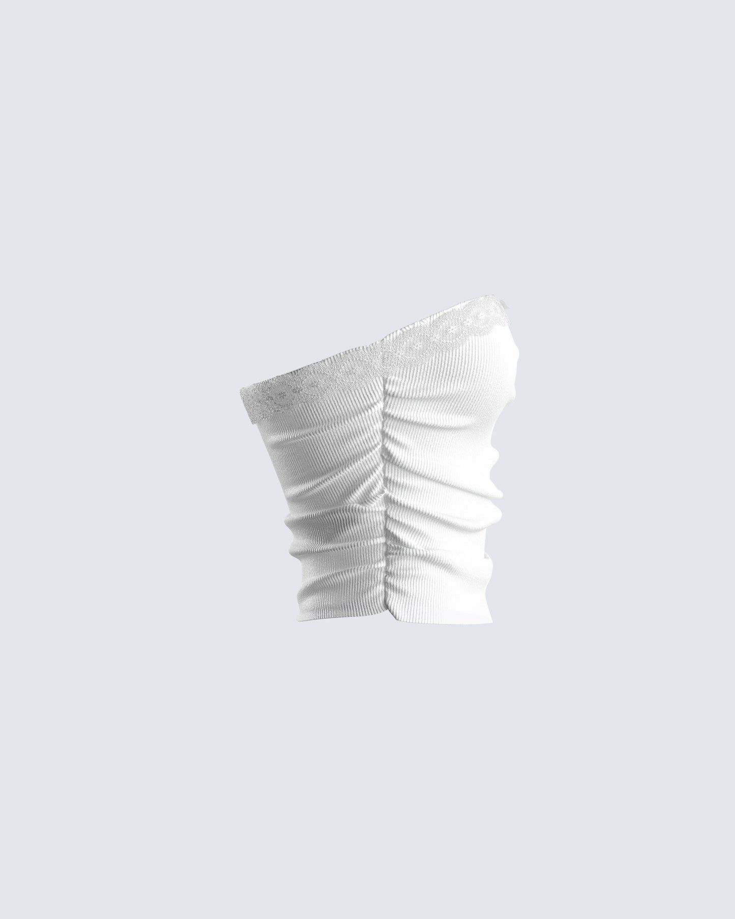 Mara White Jersey Tube Top