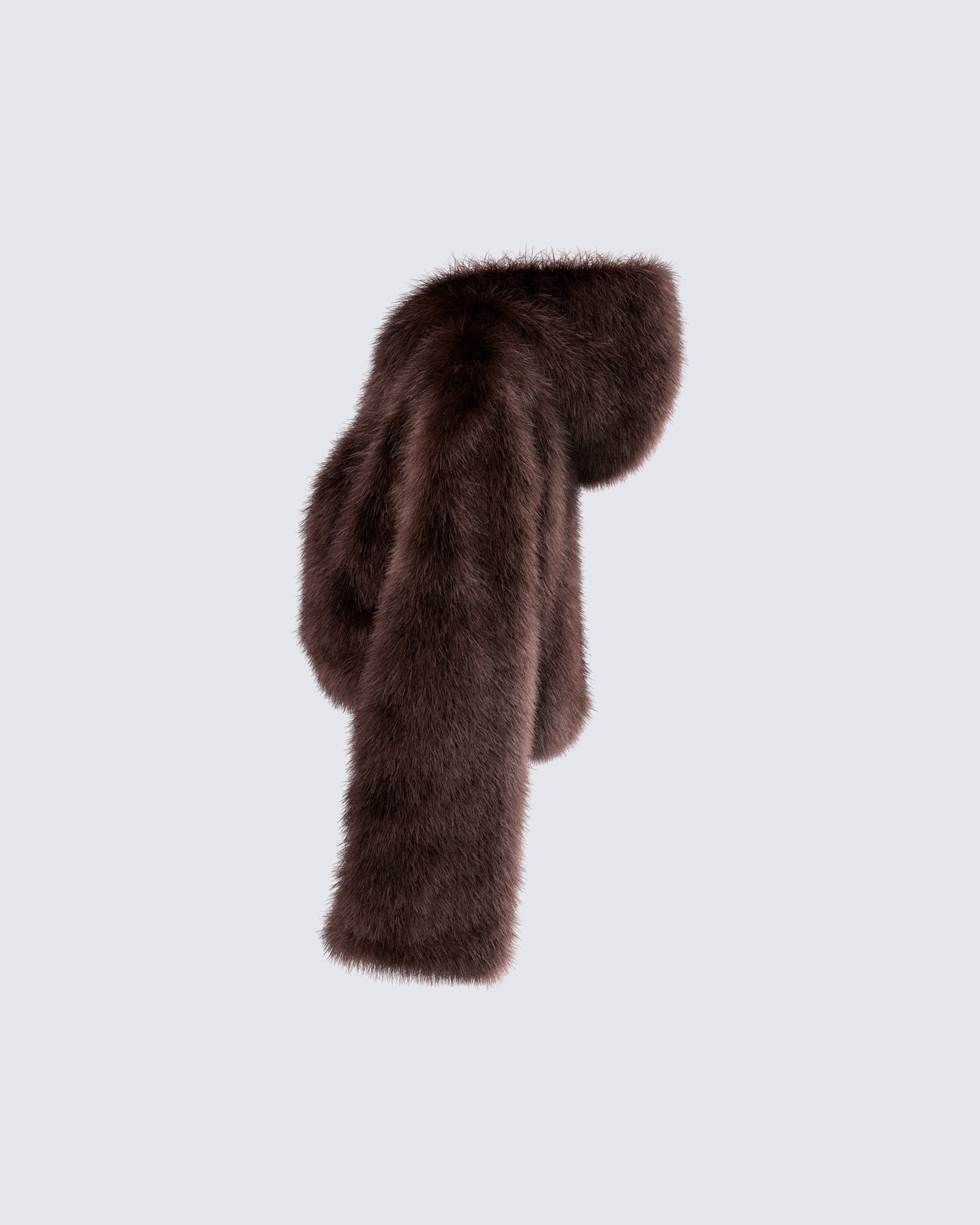 Joaquina Brown Fur Cropped Coat