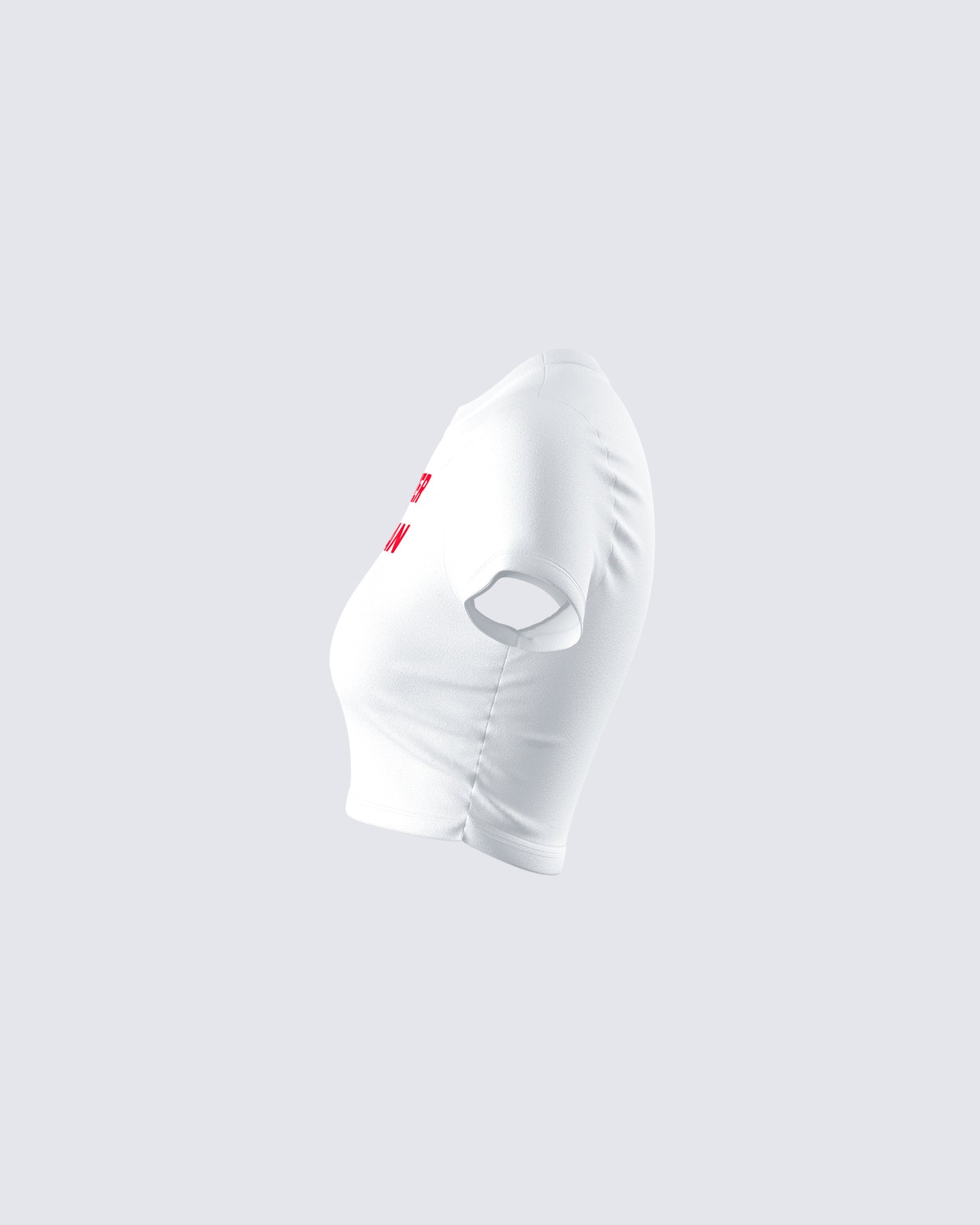 Nat White Jersey Graphic Top