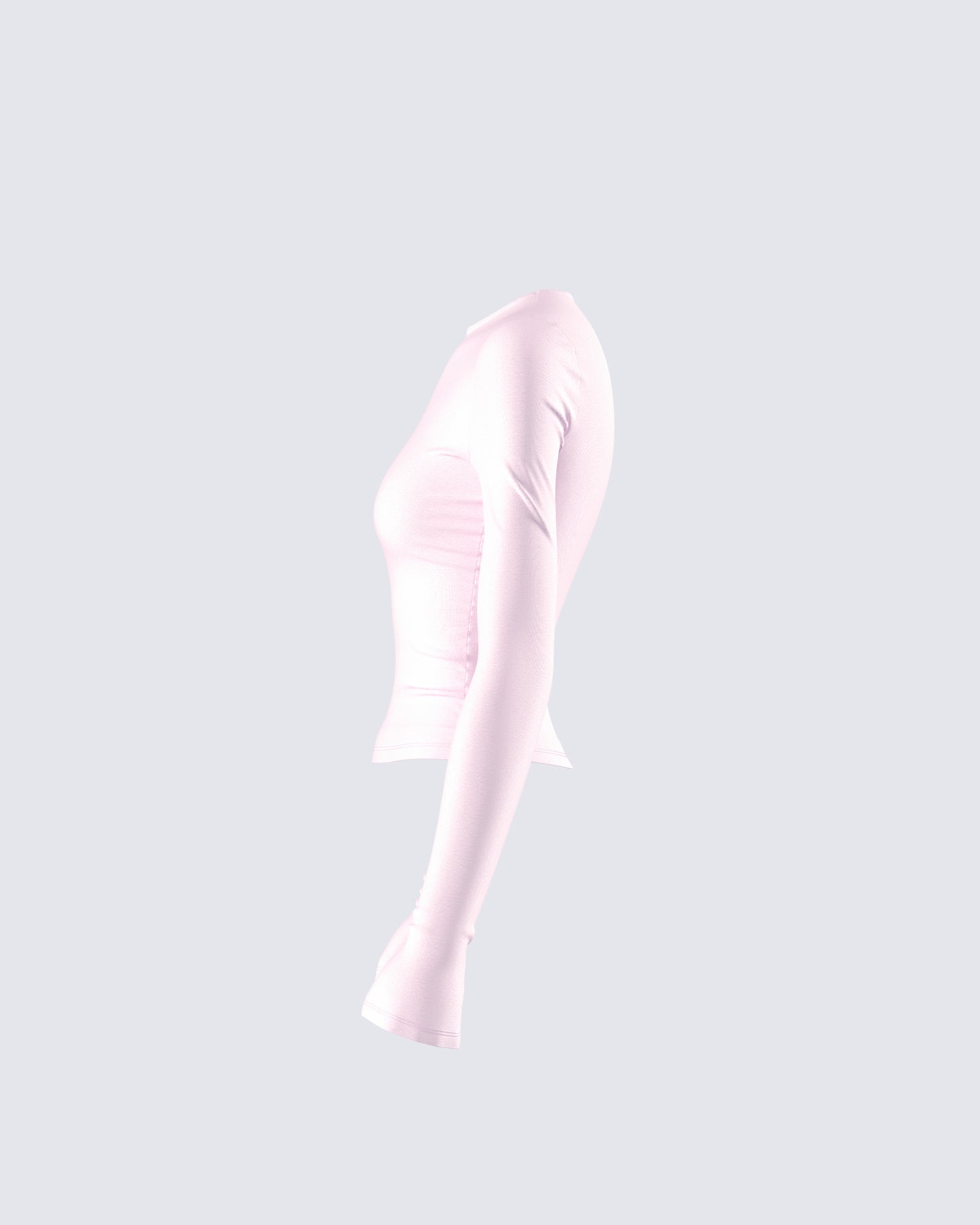 Vivi Pink Jersey Long Sleeve Top