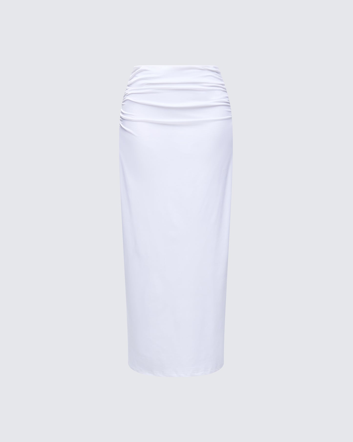 Cerelina White Jersey Maxi Skirt product front