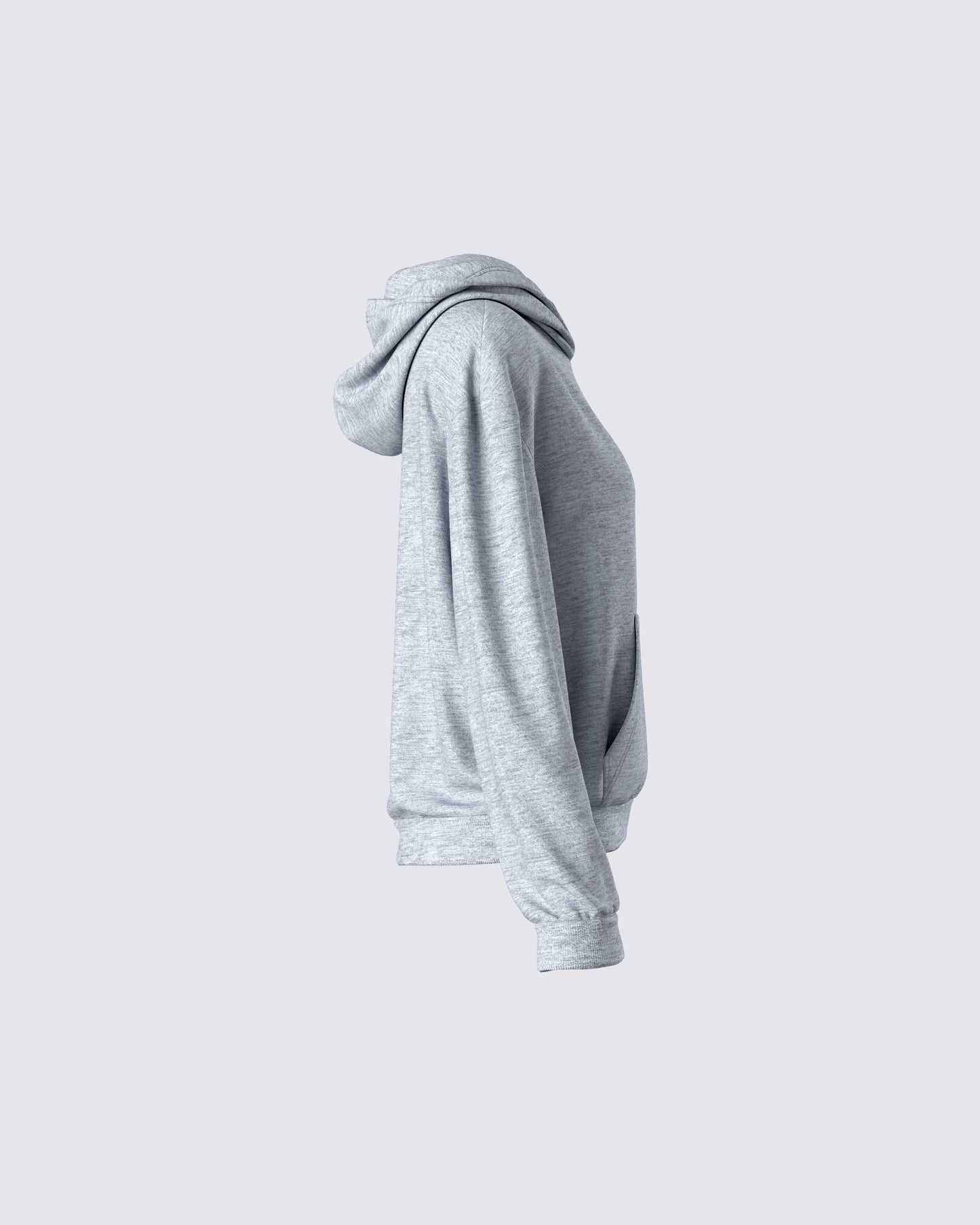 Delanie Grey Heather Fleece Hoodie