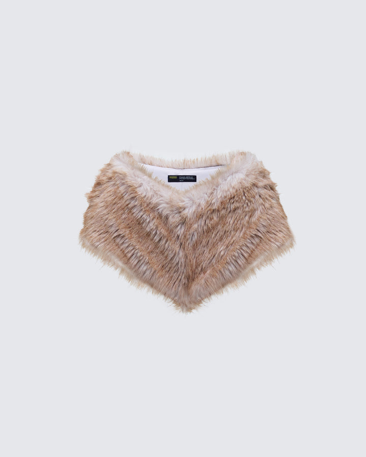 Marilyn Brown Faux Fur Hot Pant product front